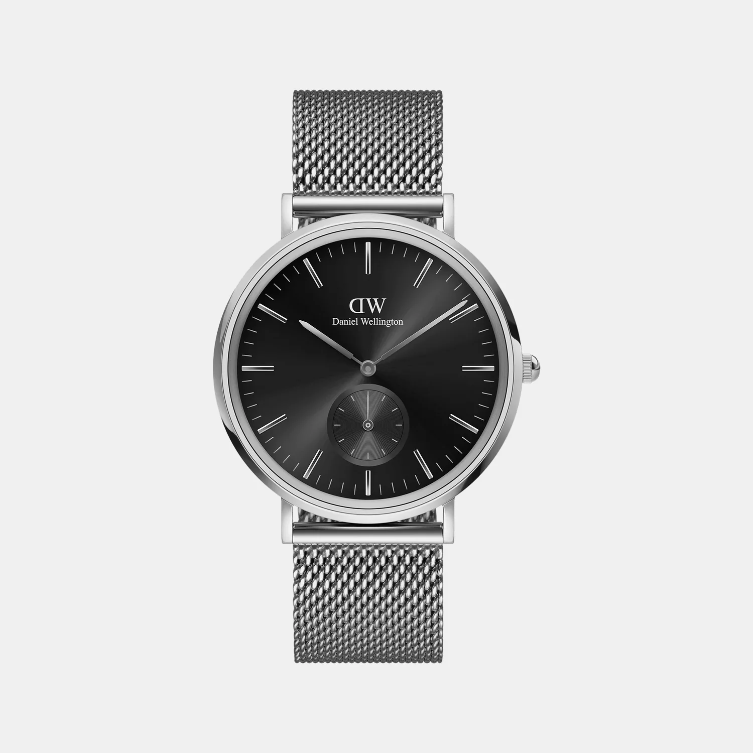 Classic Men Quartz Black Dial Analog Stainless Steel Watch DW00100711K - Image 2