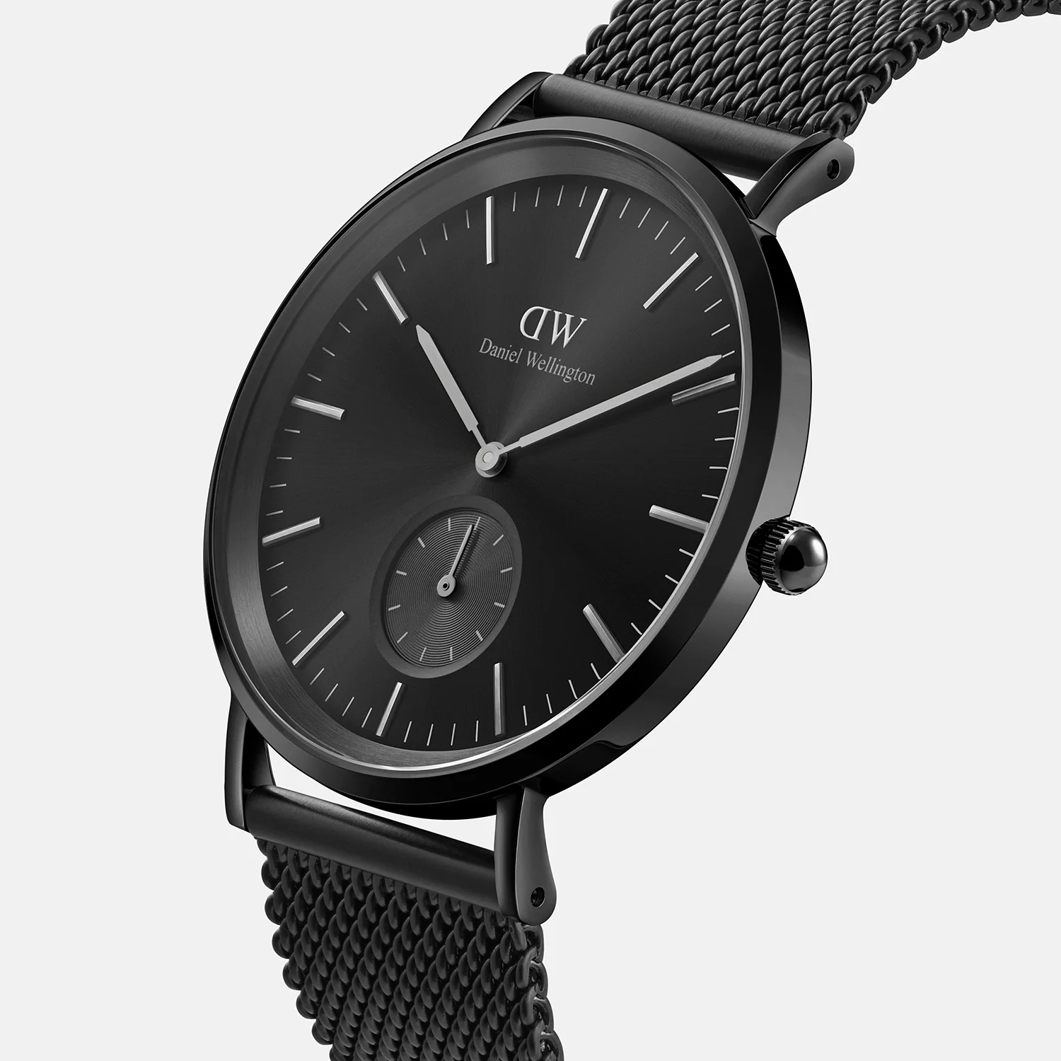 Classic Men Quartz Black Dial Analog Stainless Steel Watch DW00100714K - Image 2