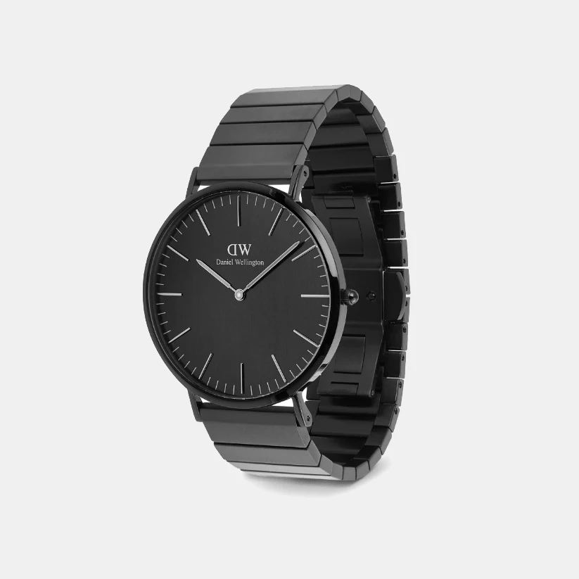 Classic Men Quartz Black Dial Analog Stainless Steel Watch DW00100778 - Image 3