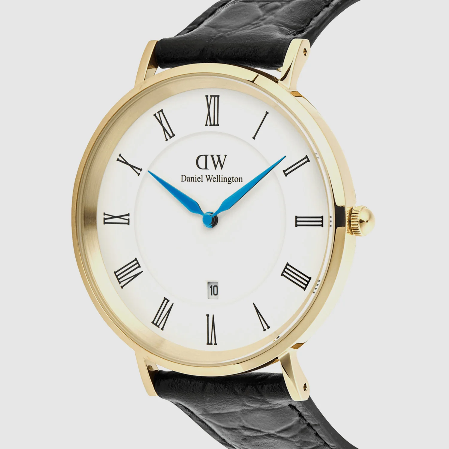 Classic Men Quartz White Dial Analog Leather Watch DW00100915 - Image 2