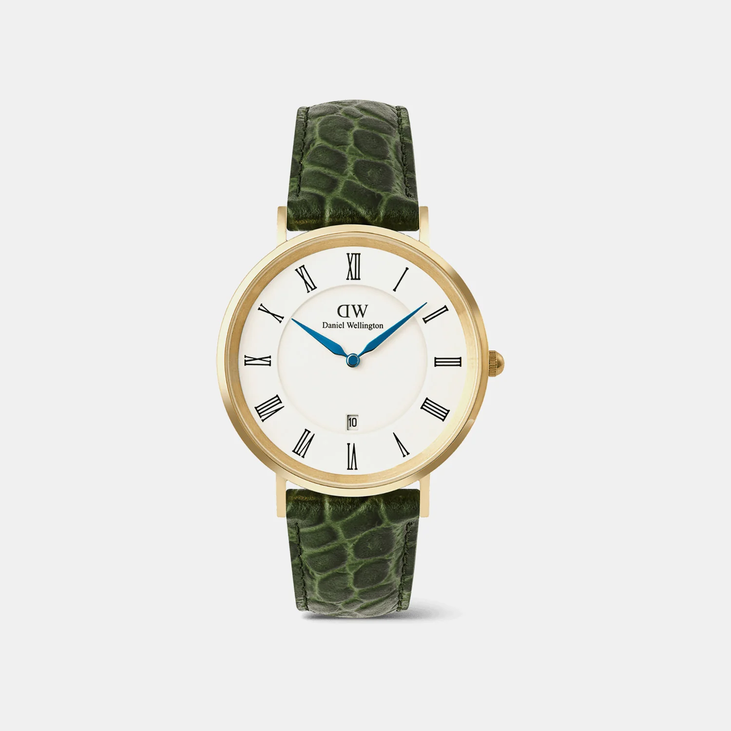 Classic Men Quartz White Dial Analog Leather Watch DW00100917K