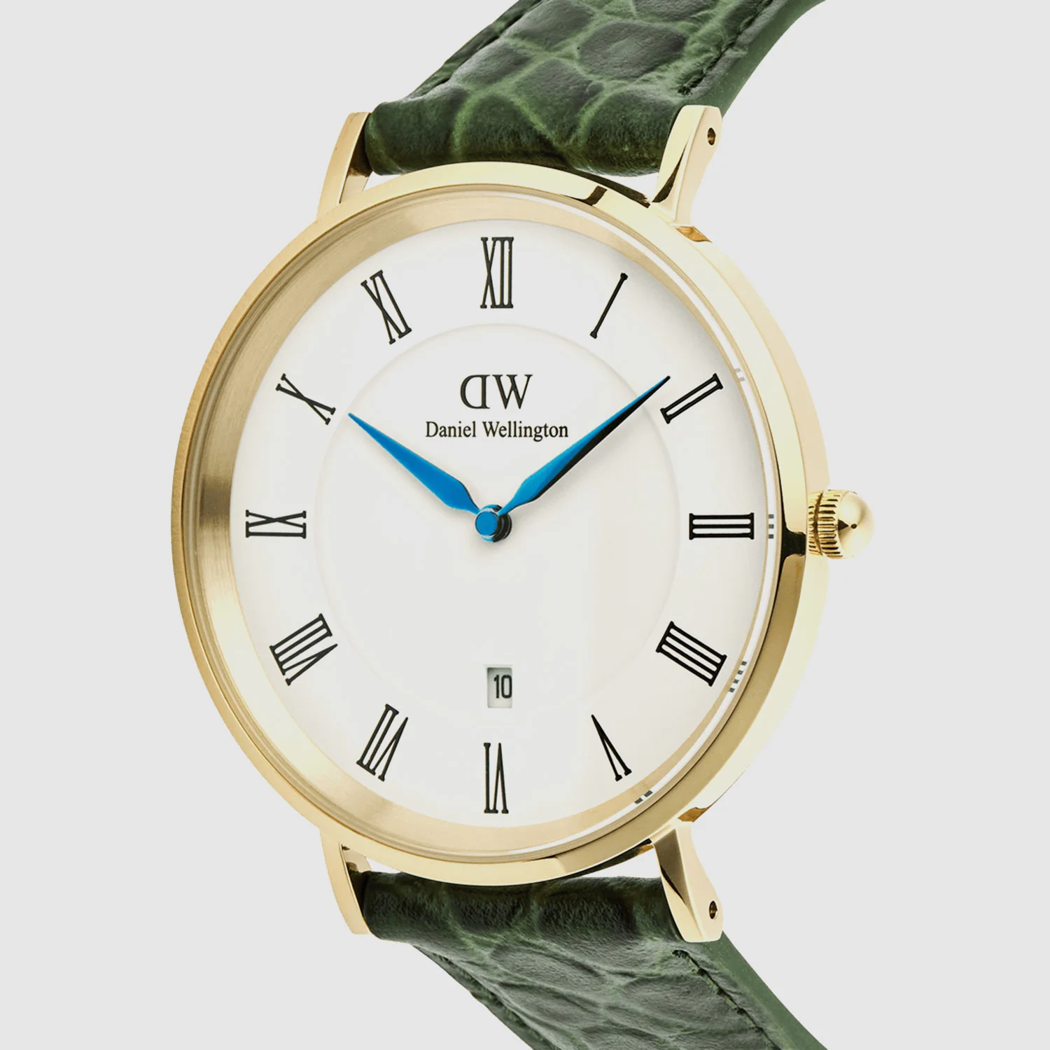 Classic Men Quartz White Dial Analog Leather Watch DW00100917K - Image 2