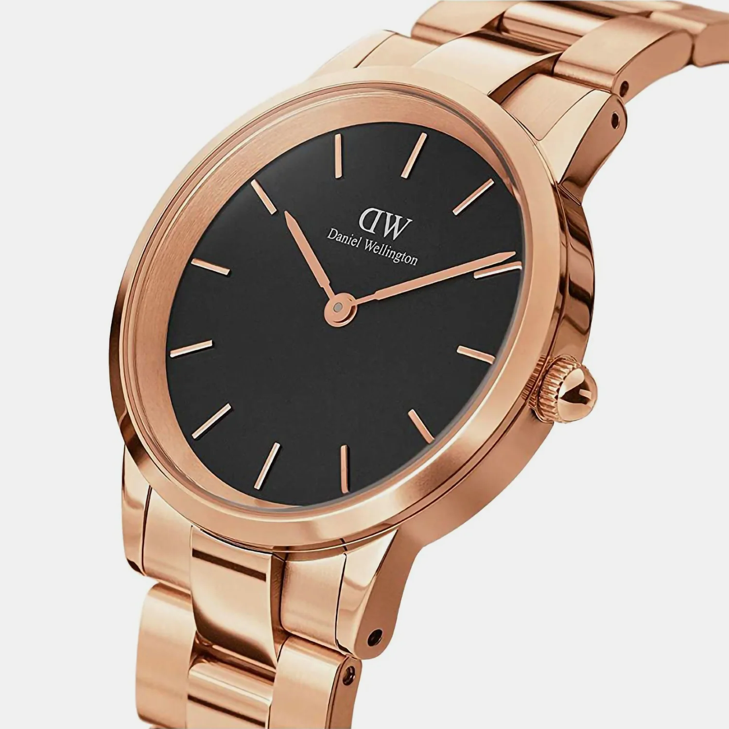 Iconic Men Quartz Black Dial Analog Stainless Steel Watch DW00100210K - Image 2
