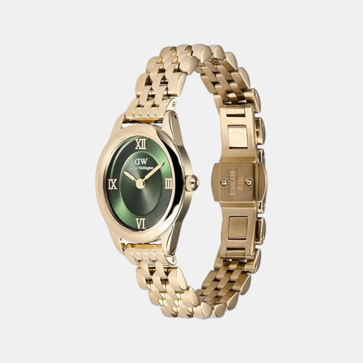 Ophelia Women Quartz Emerald Green Dial Analog Stainless Steel Watch DW00100804K - Image 4