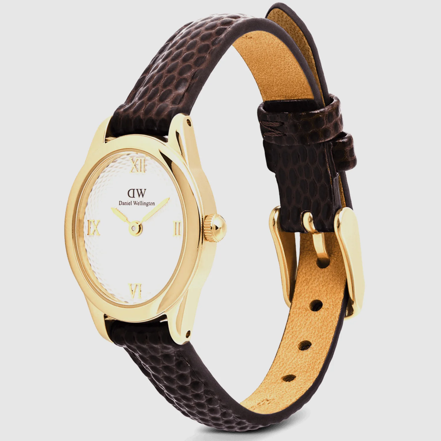 Ophelia Women Quartz White Dial Analog Leather Watch DW00100891 - Image 3