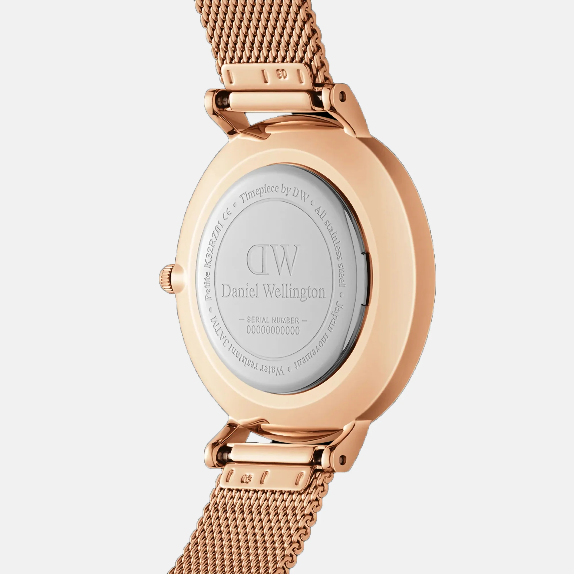 Petite Women Quartz Mother Of Pearl Dial Analog Mesh Watch DW00100663K - Image 4