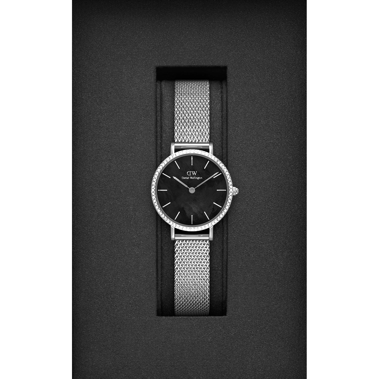 Petite Women Quartz Silver Dial Analog Stainless Steel Watch DW00100661K - Image 3