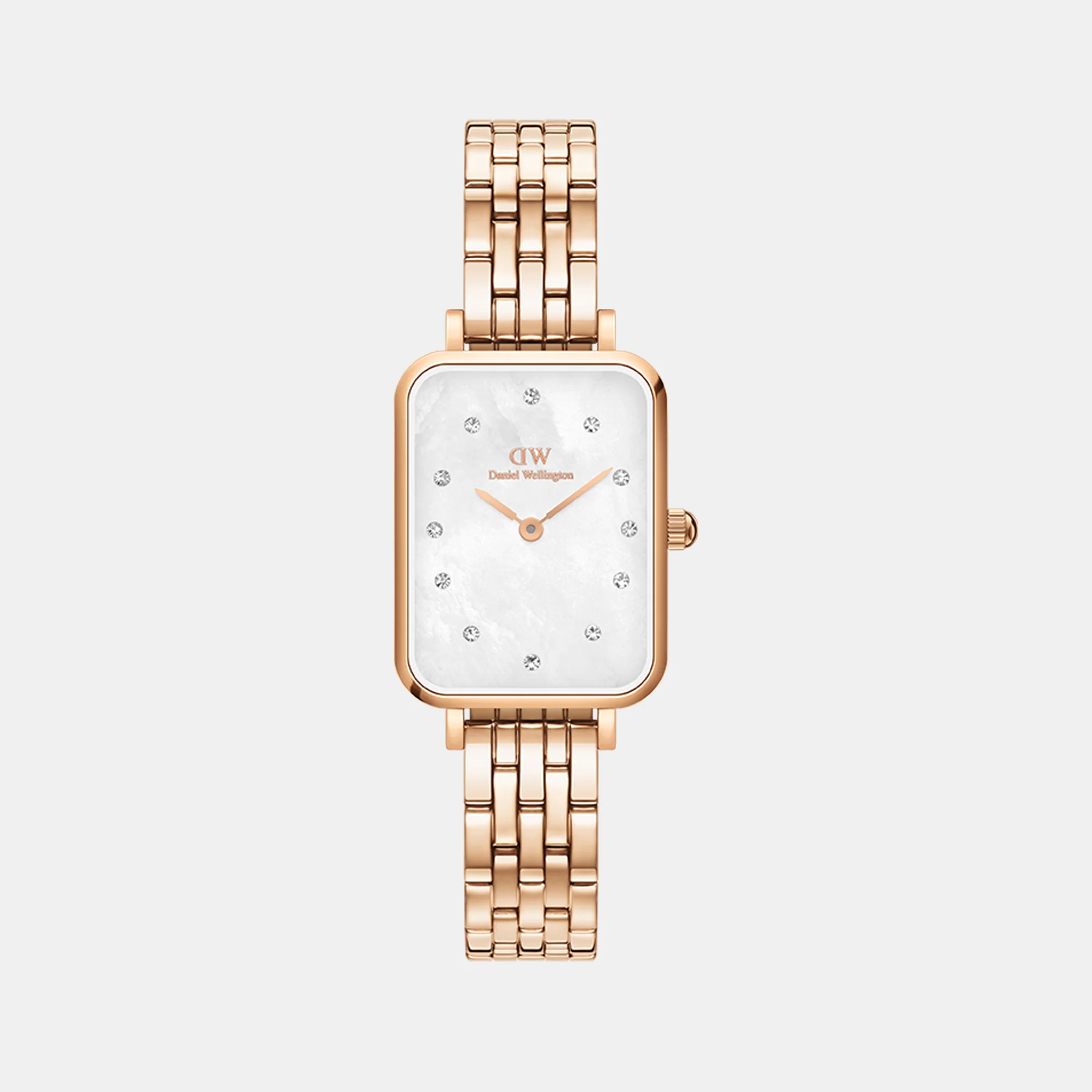 Quadro Women Quartz Mother Of Pearl Dial Analog Stainless Steel Watch DW00100620K - Image 2