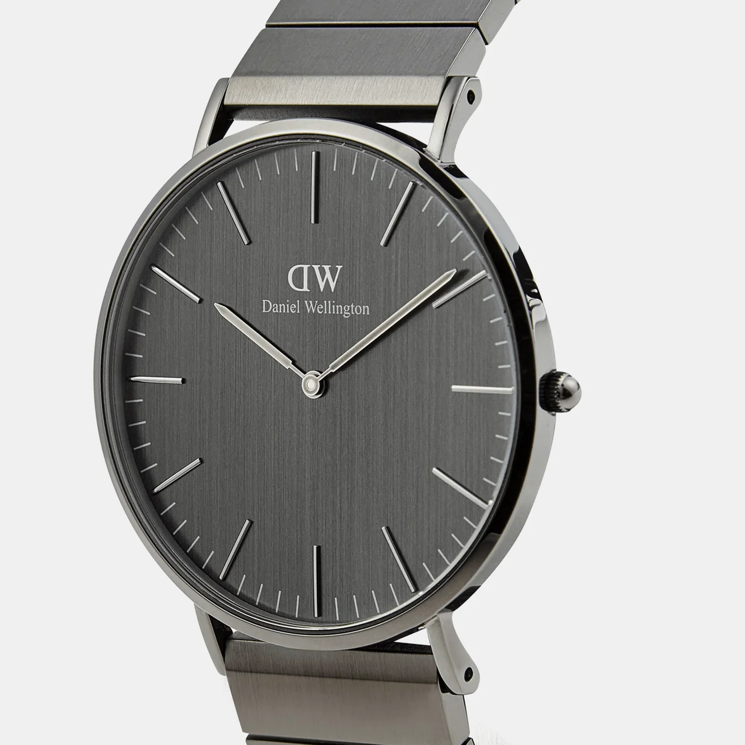 Unisex Quartz Grey Dial Analog Stainless Steel Watch DW00100777K - Image 2