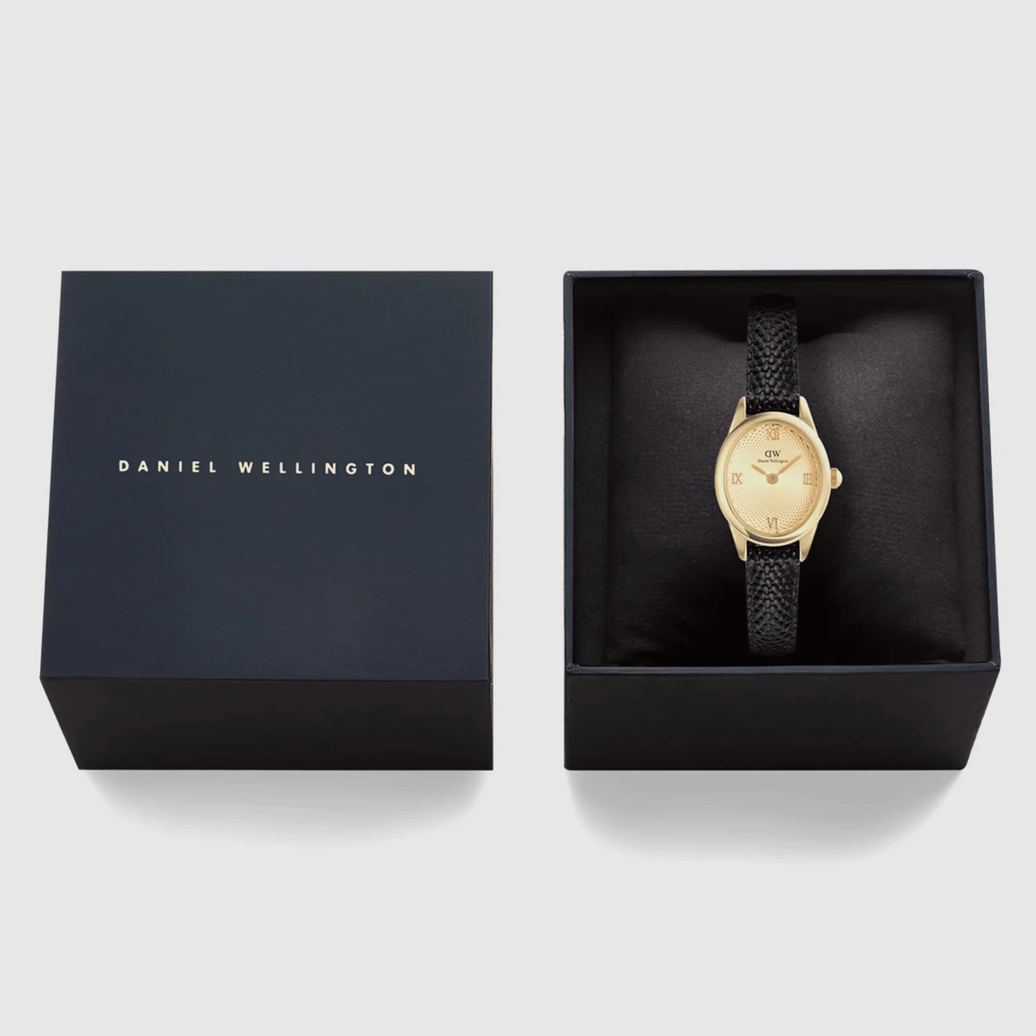 Women Quartz Gold Dial Analog Leather Watch DW00100897 - Image 6