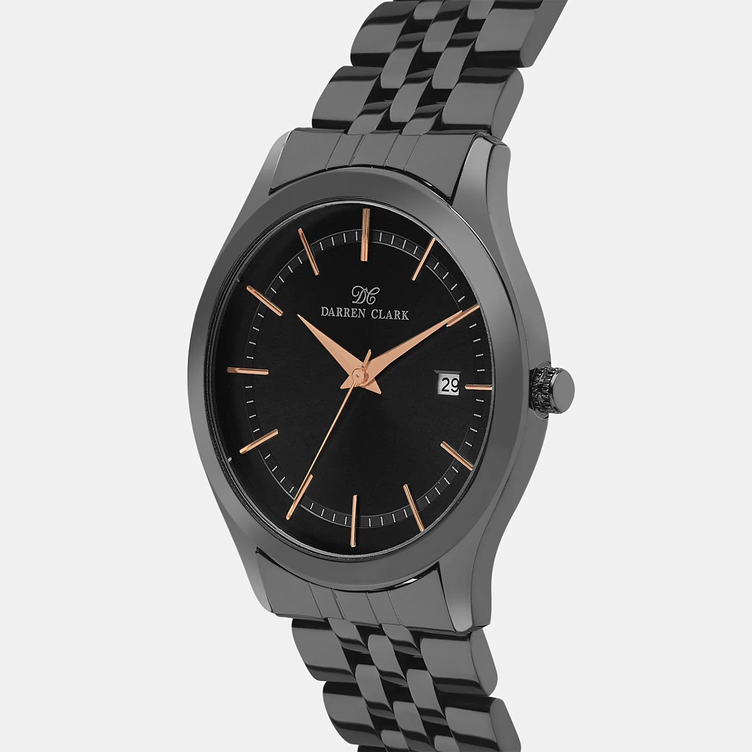 Men Quartz Black Dial Analog Stainless Steel Watch 1003F-M0404 - Image 2