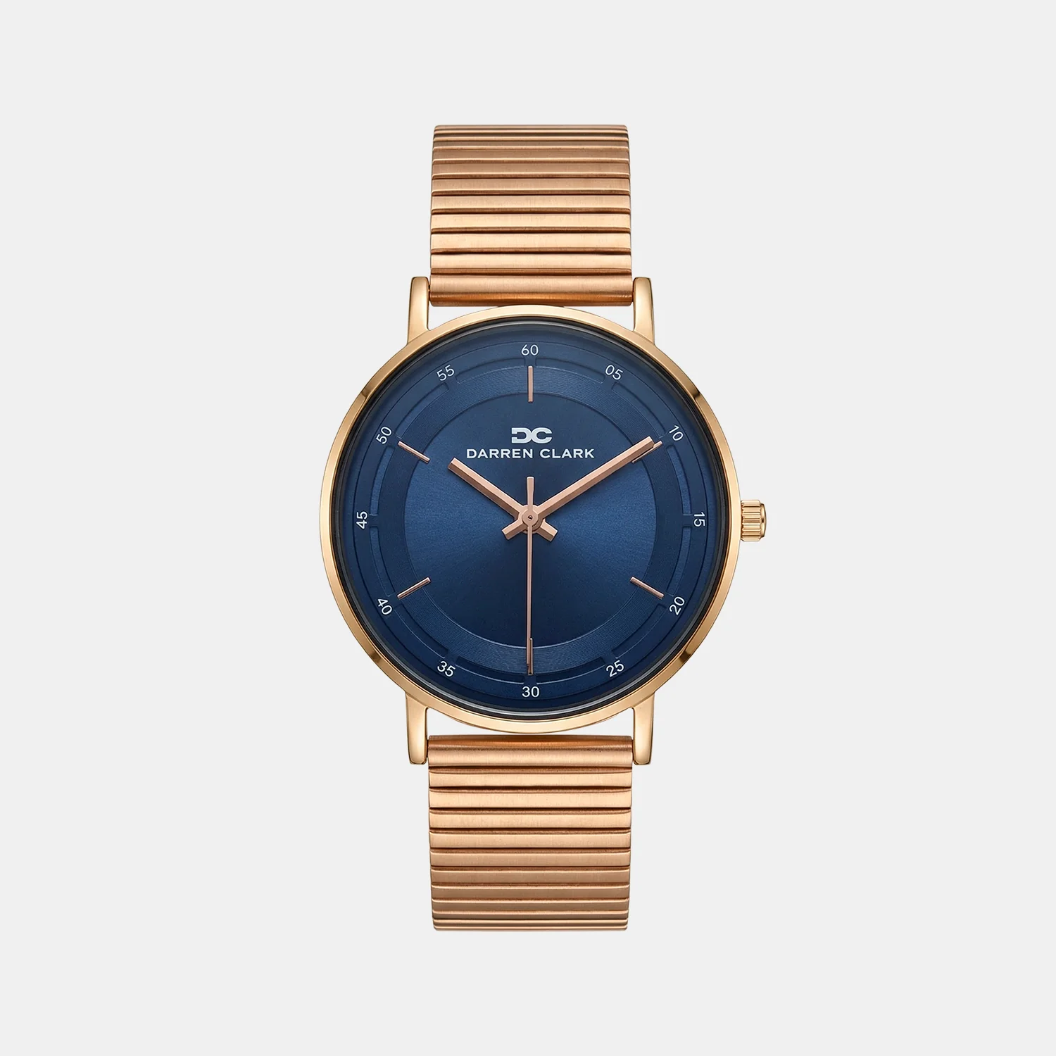 Men Quartz Blue Dial Analog Mesh Watch 1013C-E0305