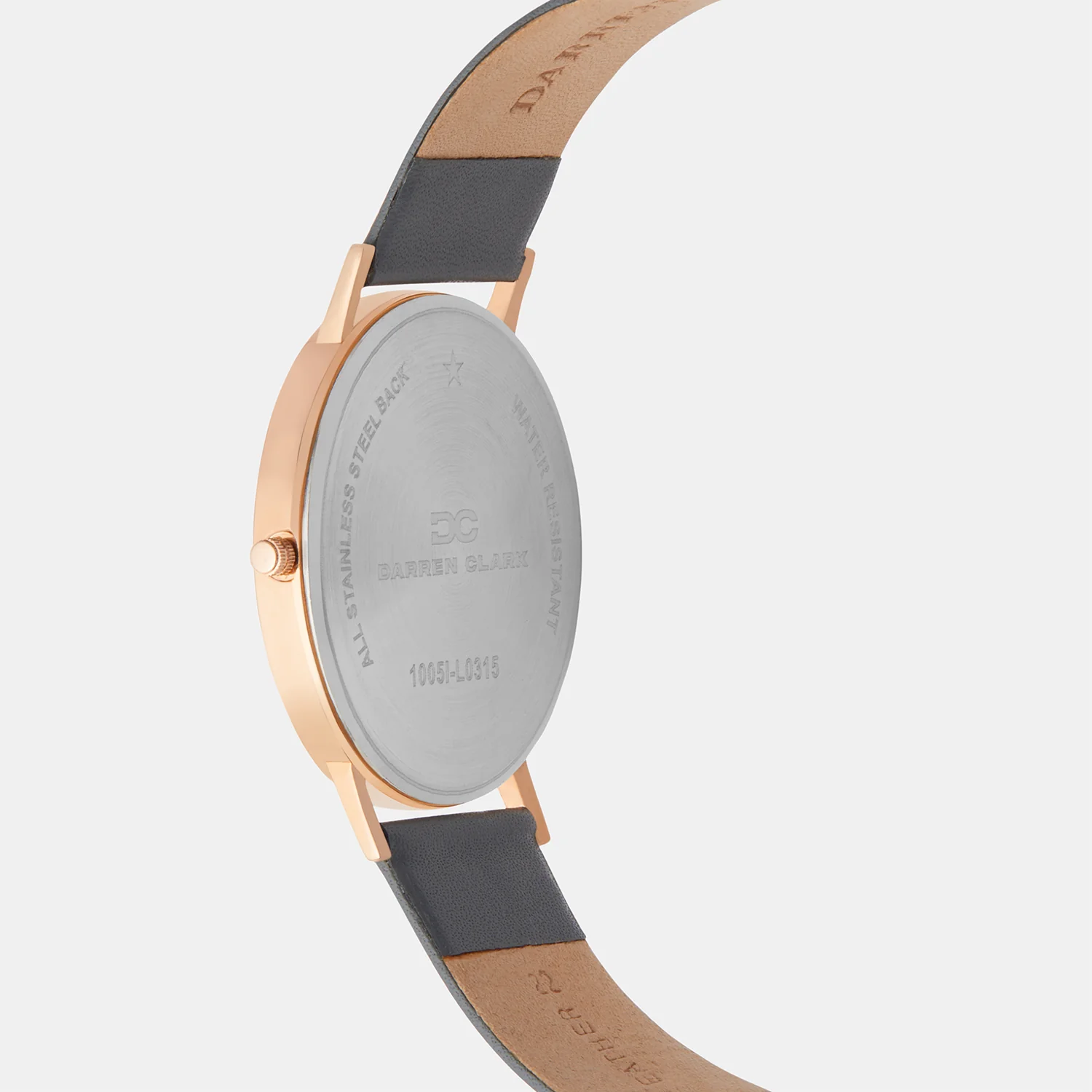 Men Quartz Grey Dial Analog Leather Watch 1005I-L0315 - Image 5