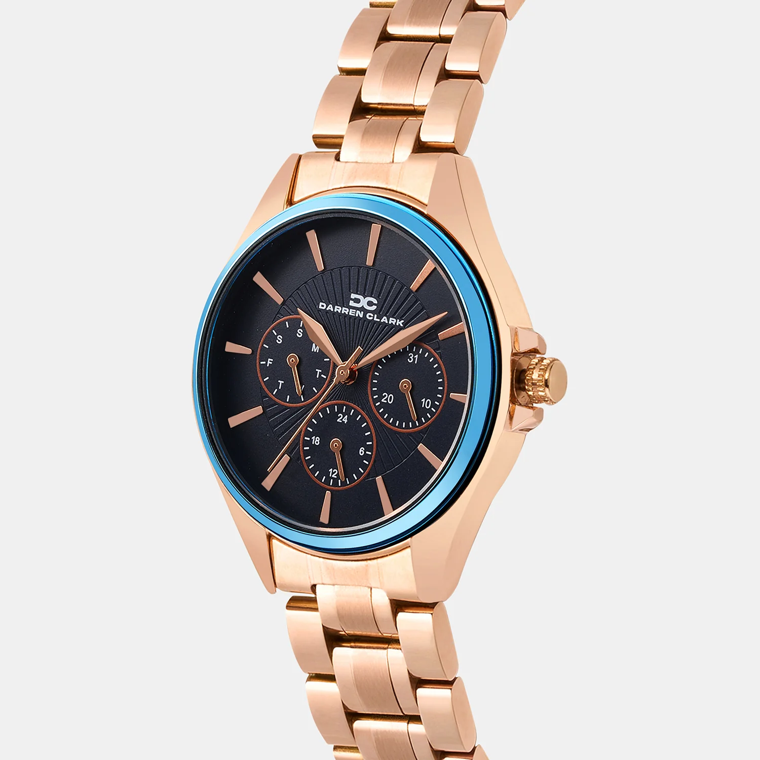 Women Quartz Blue Dial Analog Metal Watch 2010G-M0305 - Image 2