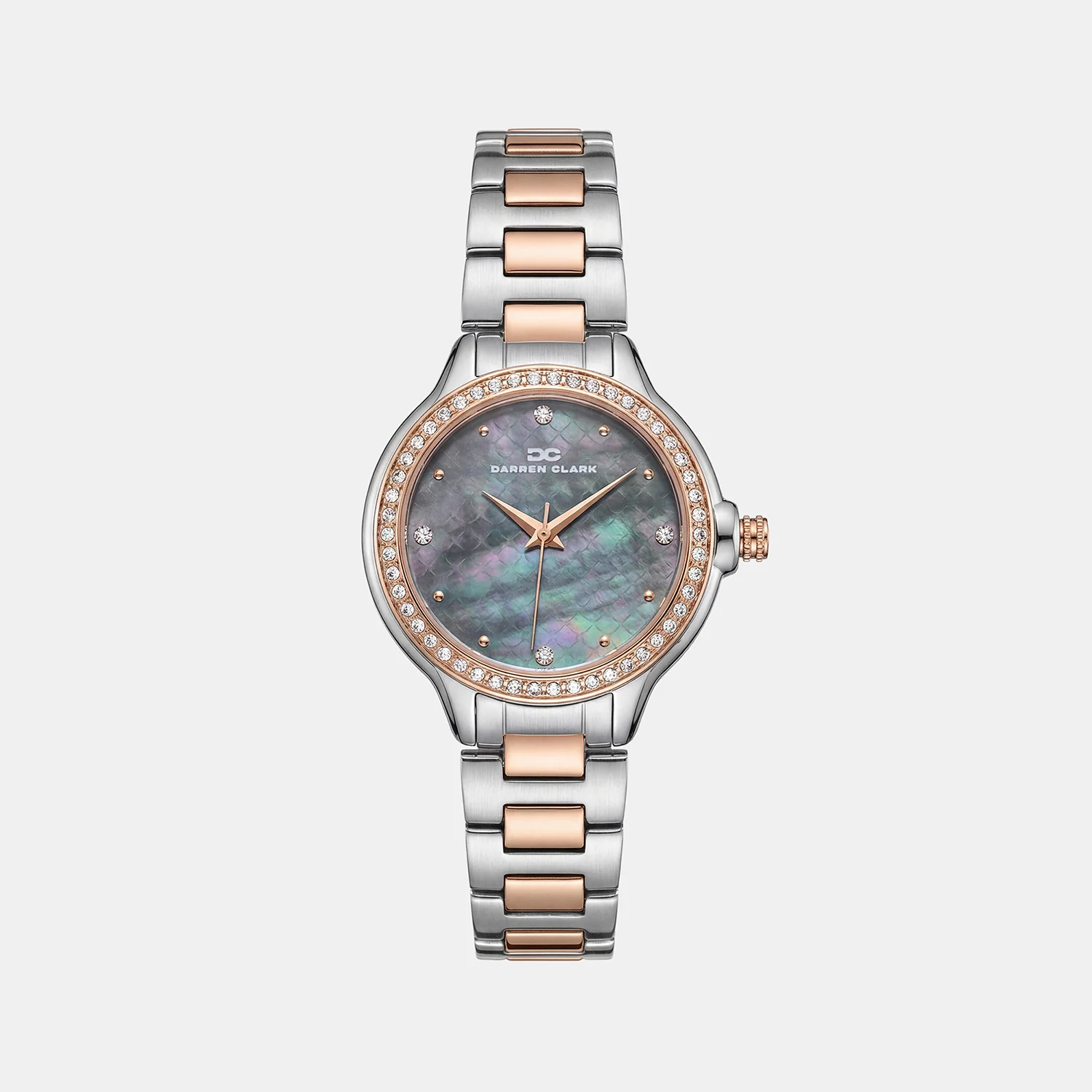 Women Quartz Blue Dial Analog Metal Watch 2015E-M1305