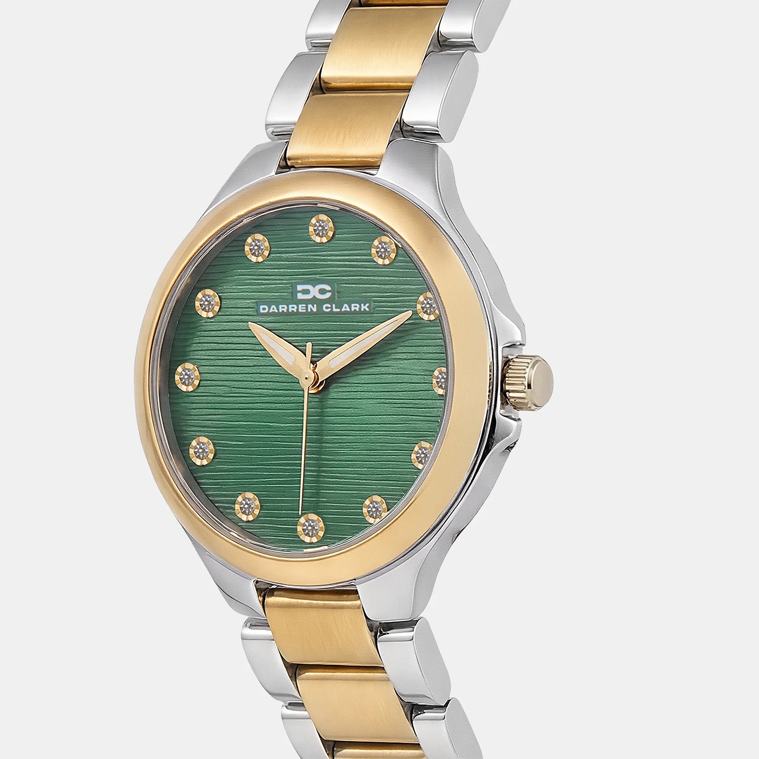Women Quartz Green Dial Analog Metal Watch 2014D-M1214 - Image 2