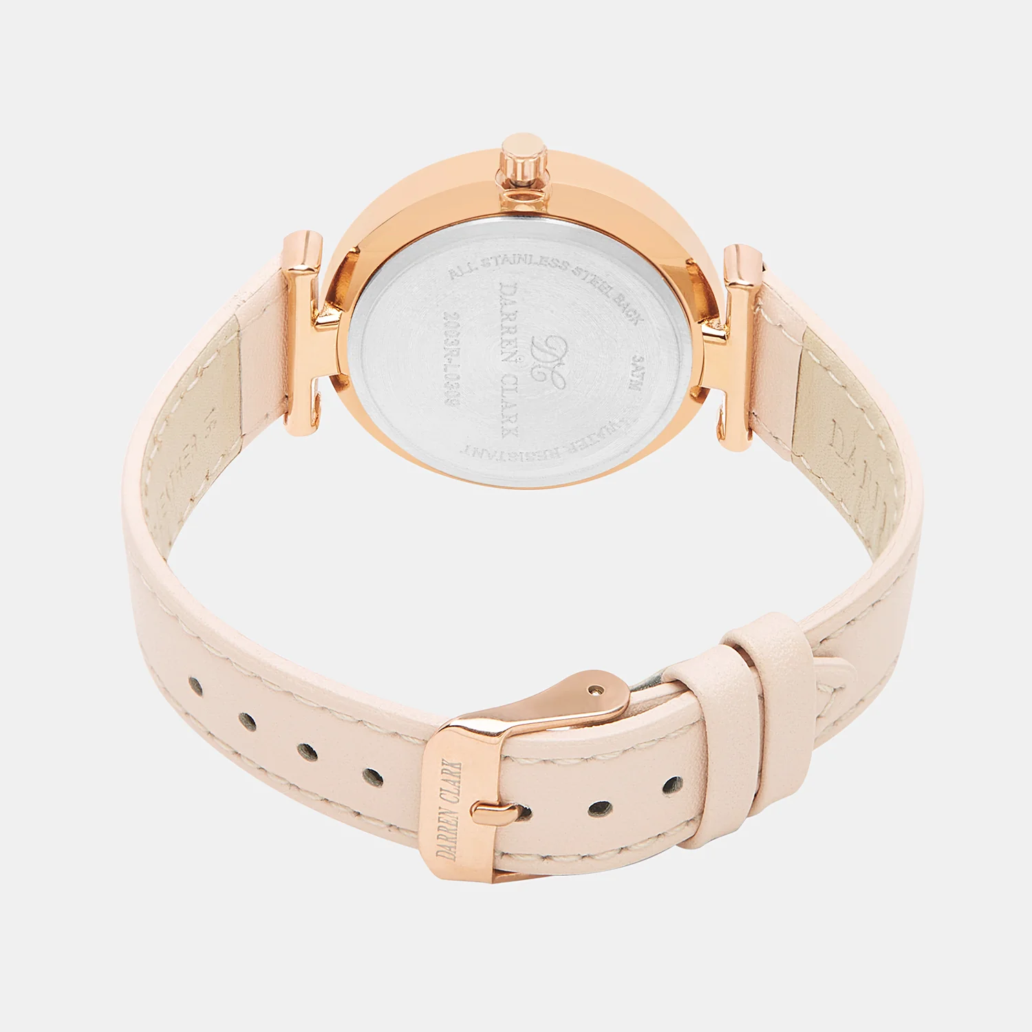 Women Quartz Beige Dial Chronograph Leather Watch 2003R-L0309 - Image 4
