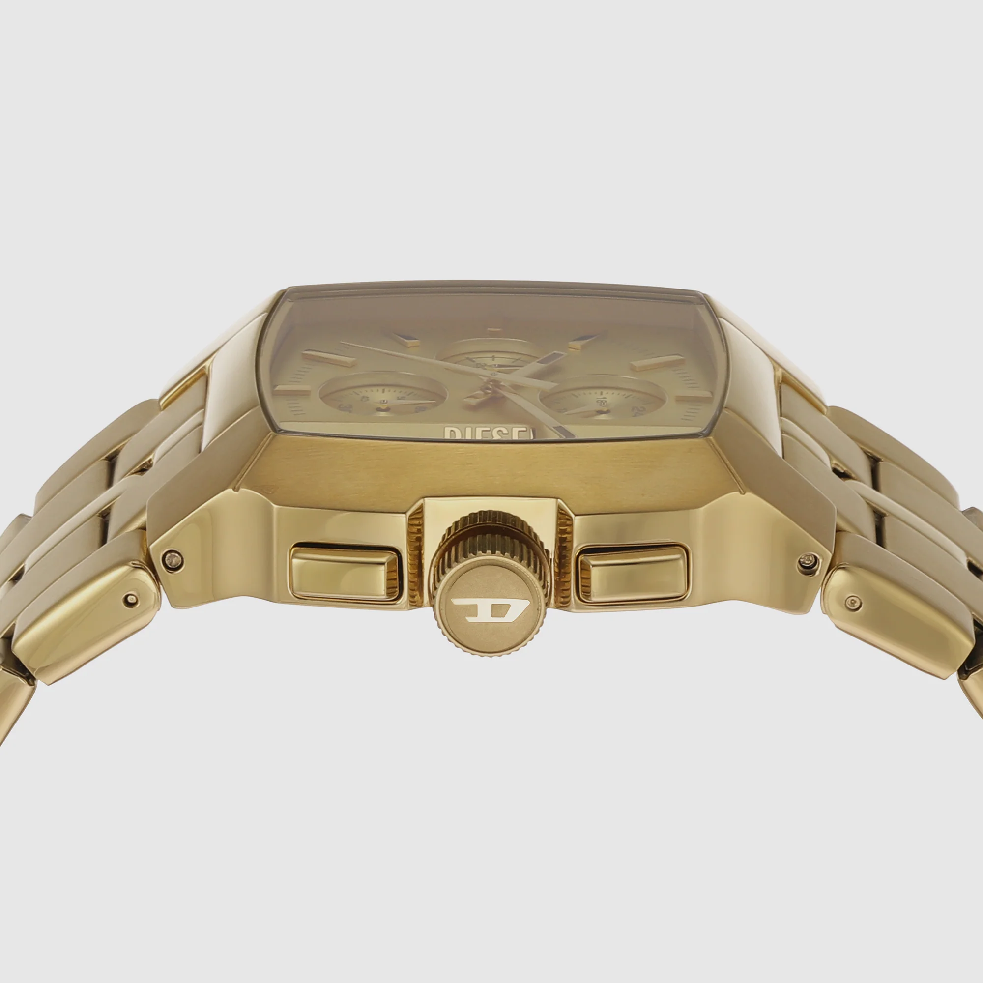 Cliffhanger Men Quartz Gold Dial Chronograph Stainless Steel Watch DZ4639 - Image 2
