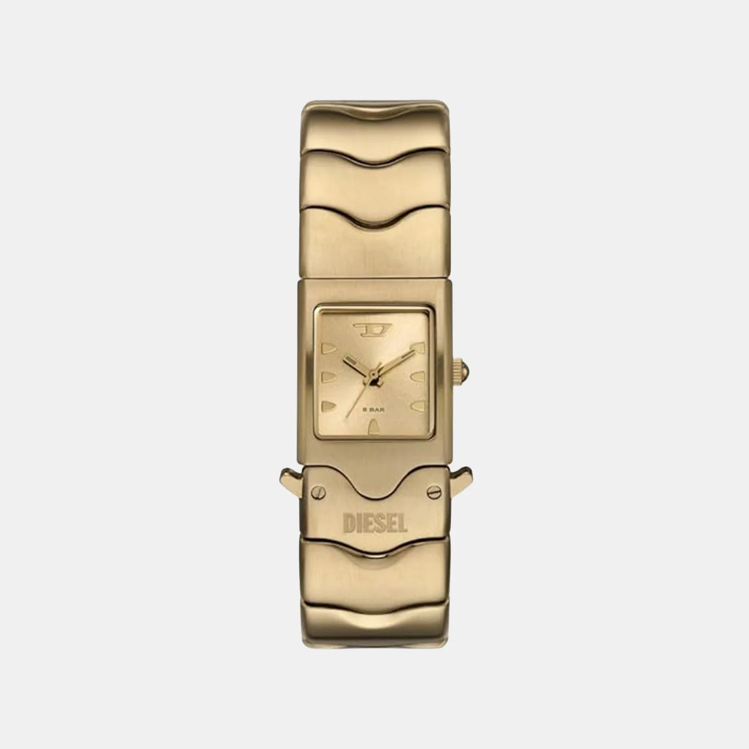 Closer Men Quartz Gold Dial Analog Stainless Steel Watch DZ2223