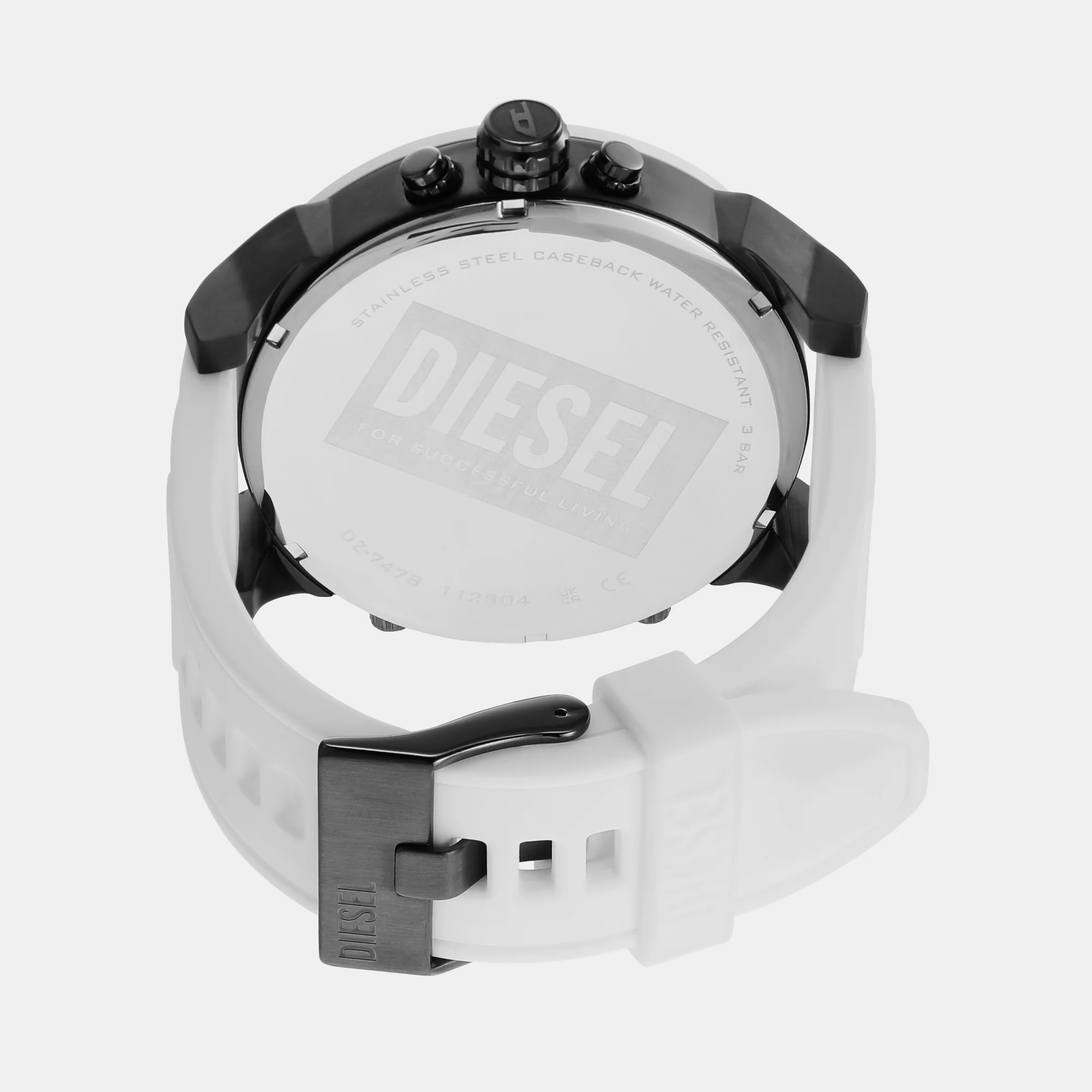 Mr. Daddy 2.0 Men Quartz Grey Dial Chronograph Silicone Watch DZ7478 - Image 5