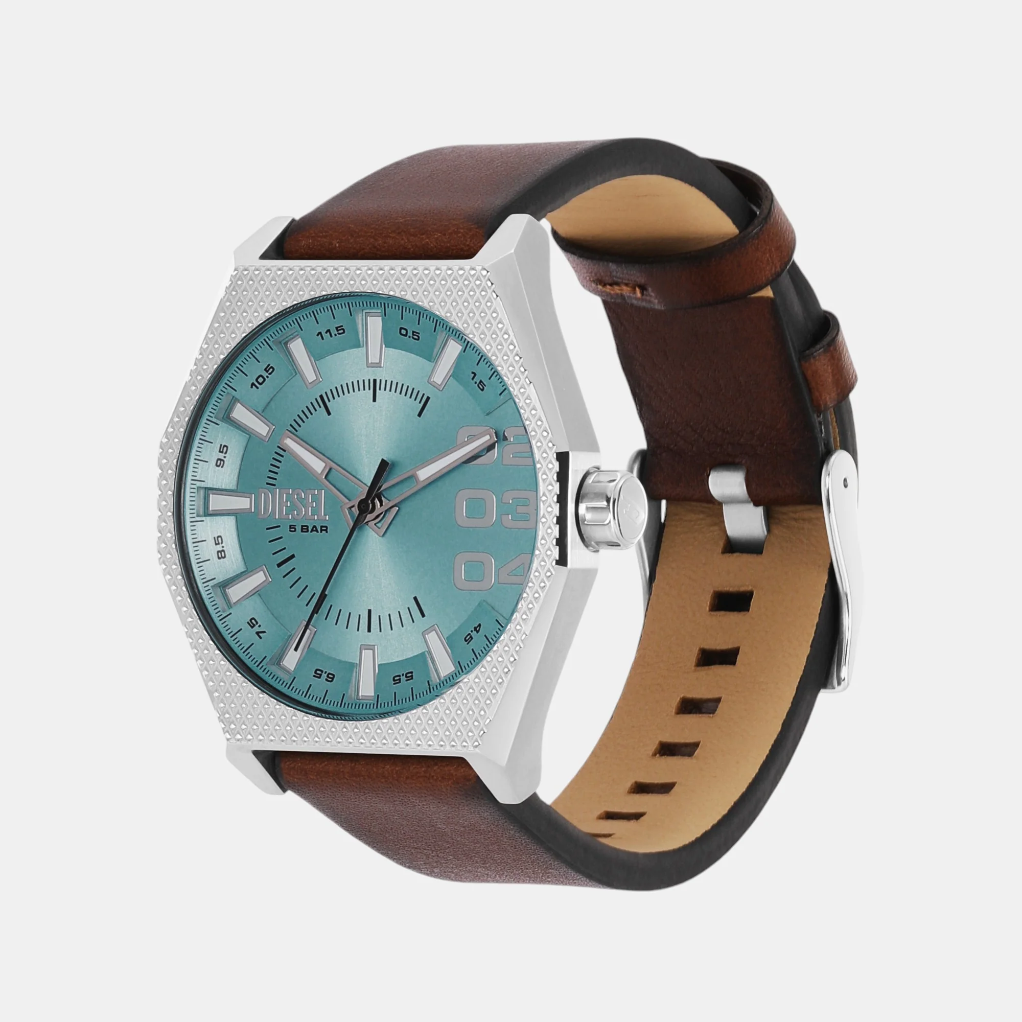Scraper Men Quartz Blue Dial Analog Leather Watch DZ2174 - Image 4