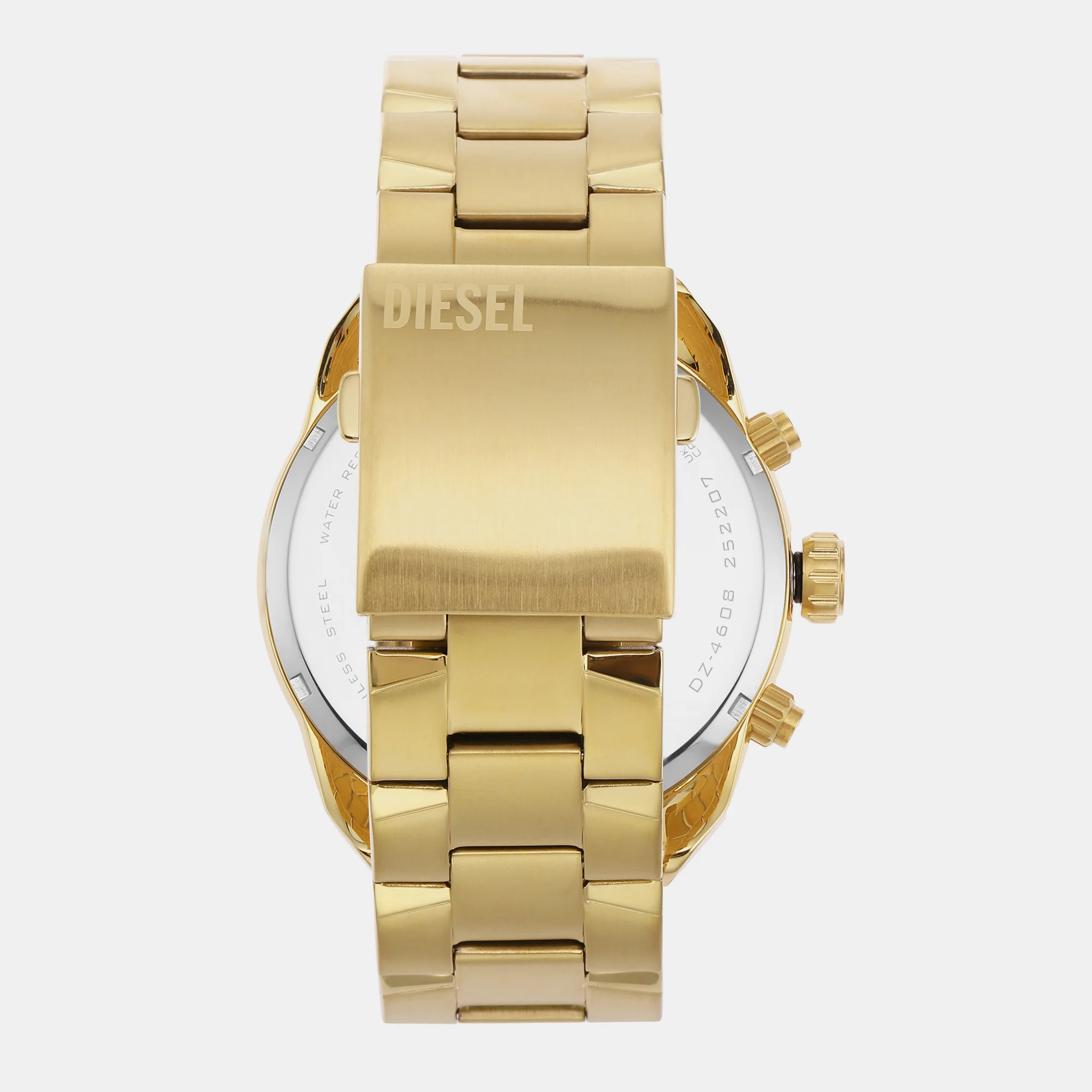 Spiked Men Quartz Gold Dial Chronograph Stainless Steel Watch DZ4608 - Image 5