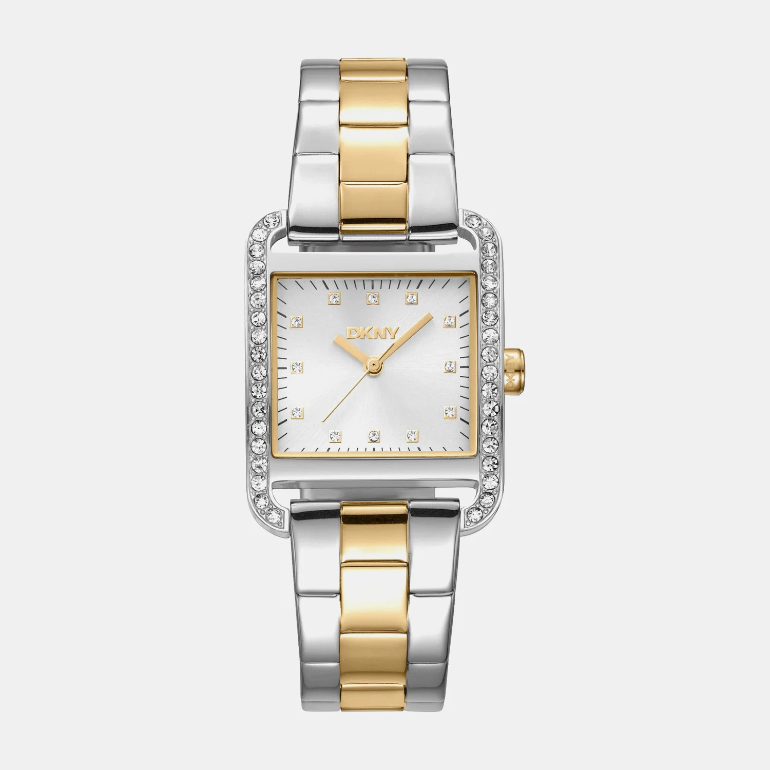 City Glitz Women Quartz Silver Dial Analog Stainless Steel Watch DK1L003M0045