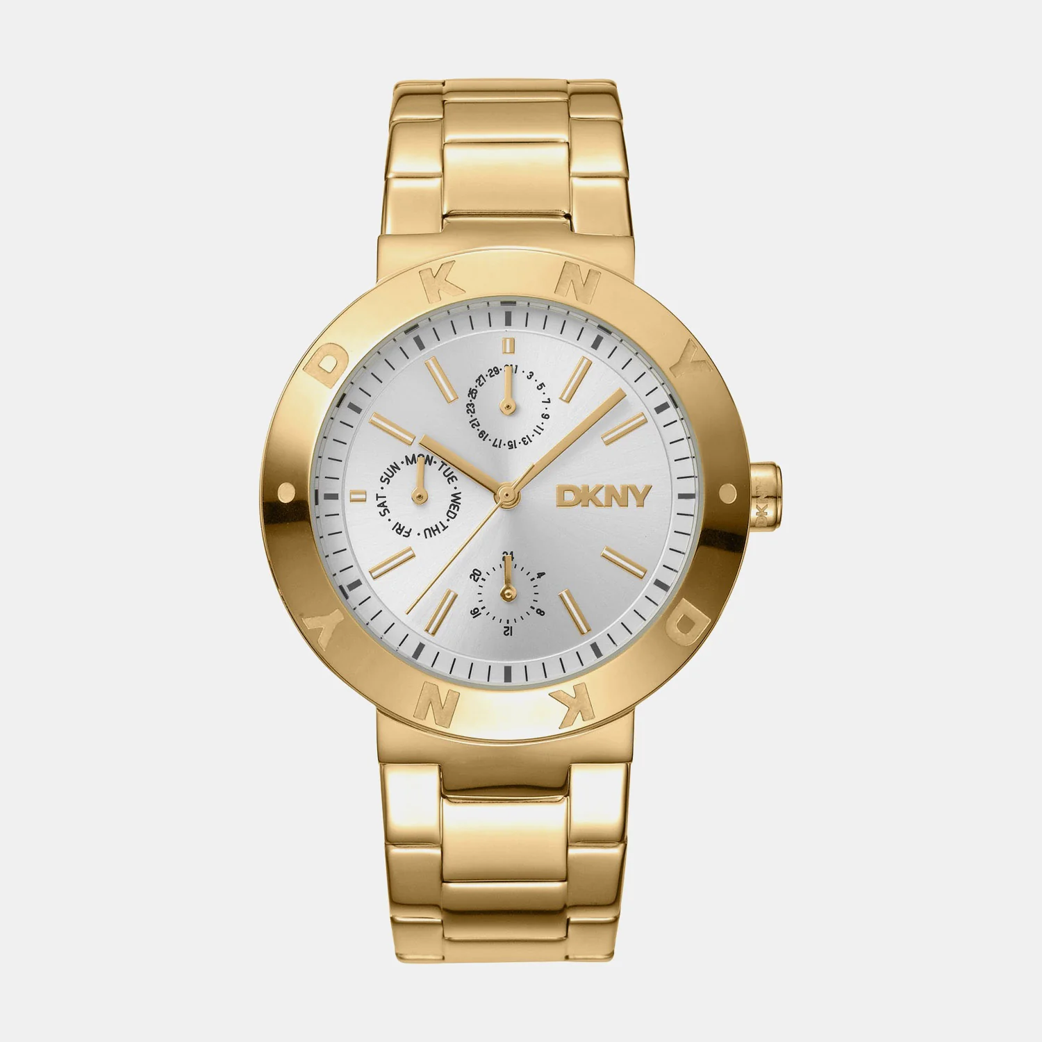 Eastside Maxi Women Quartz Silver Dial Multi-Function Stainless Steel Watch DK1L022M0035