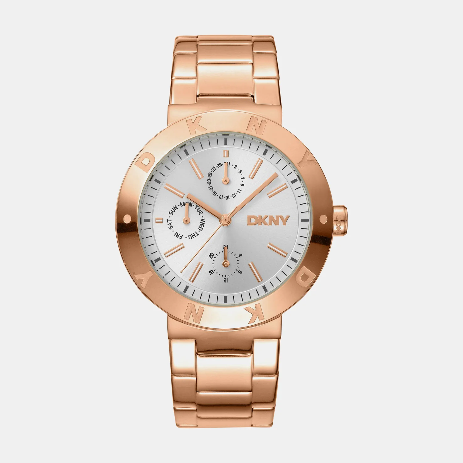 Eastside Maxi Women Quartz Silver Dial Multi-Function Stainless Steel Watch DK1L022M0045