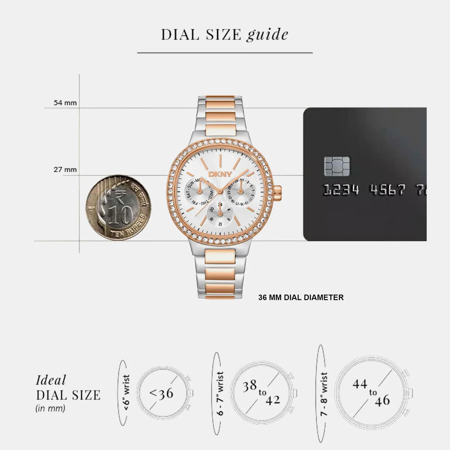 Evening Women Quartz Silver Dial Multi-Function Stainless Steel Watch DK1L084M0095 - Image 5