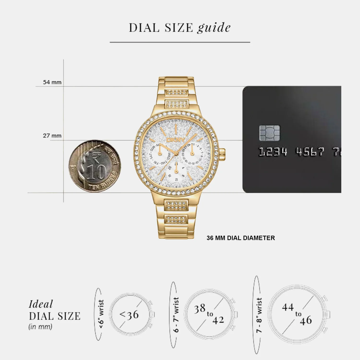 Evening Women Quartz Silver Dial Multi-Function Stainless Steel Watch DK1L084M0225 - Image 5