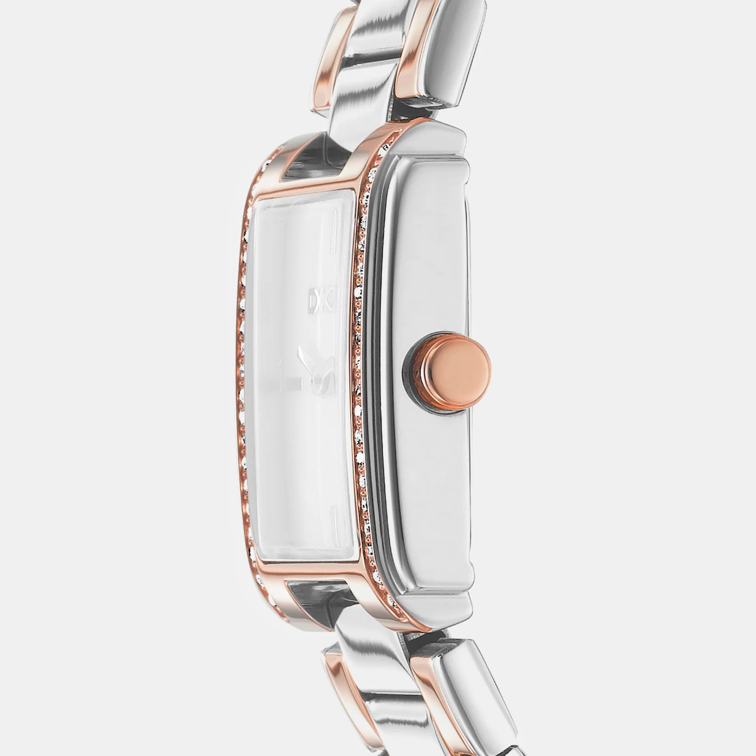 Evening Women Quartz White Mother Of Pearl Dial Analog Stainless Steel Watch DK1L122M0085 - Image 3
