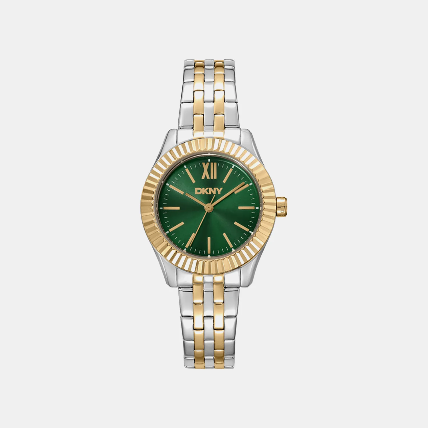 Everyday Women Quartz Dark Green Dial Analog Stainless Steel Watch DK1L017M1095