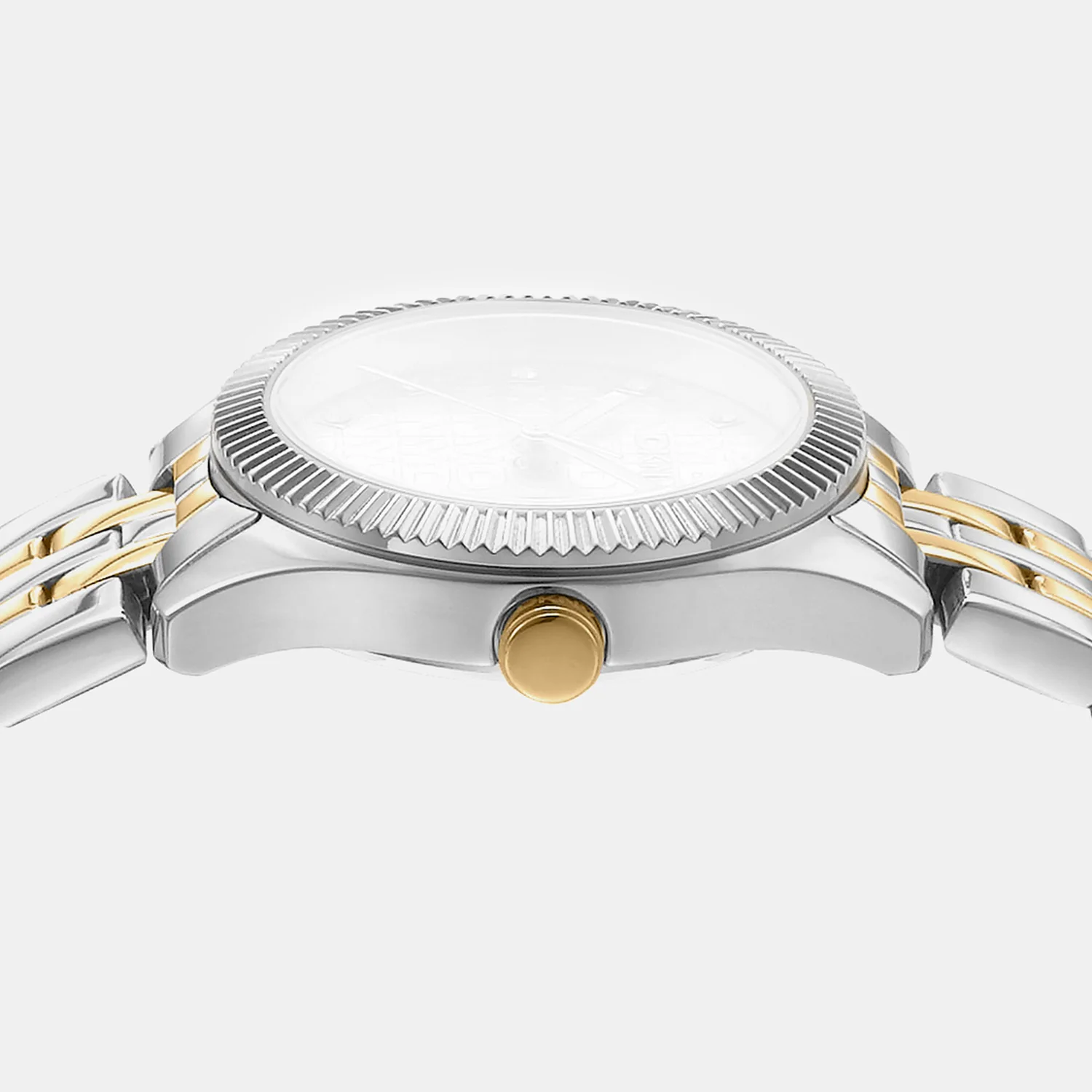 Logo Women Quartz Grey Dial Analog Stainless Steel Watch DK1L126M0075 - Image 3