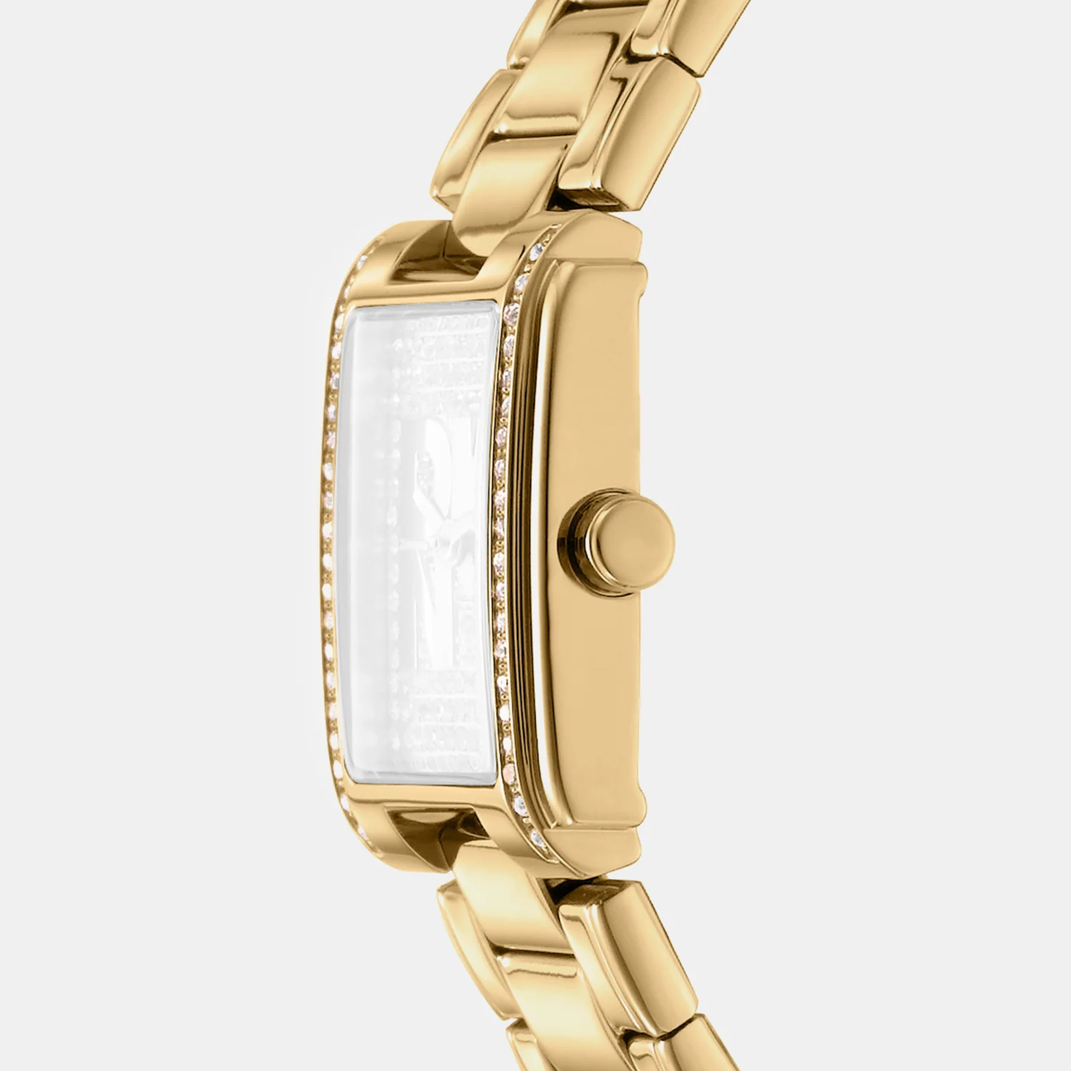 Logo Women Quartz Silver Dial Analog Stainless Steel Watch DK1L140M0025 - Image 3