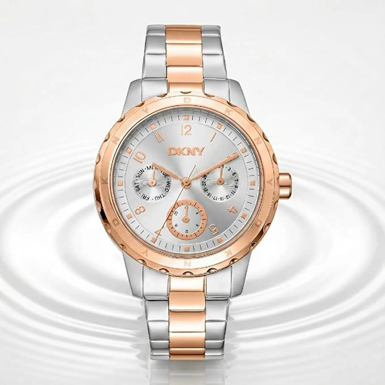 Park Ave Multi Women Quartz Silver Dial Multi-Function Stainless Steel Watch DK1L054M0085 - Image 4