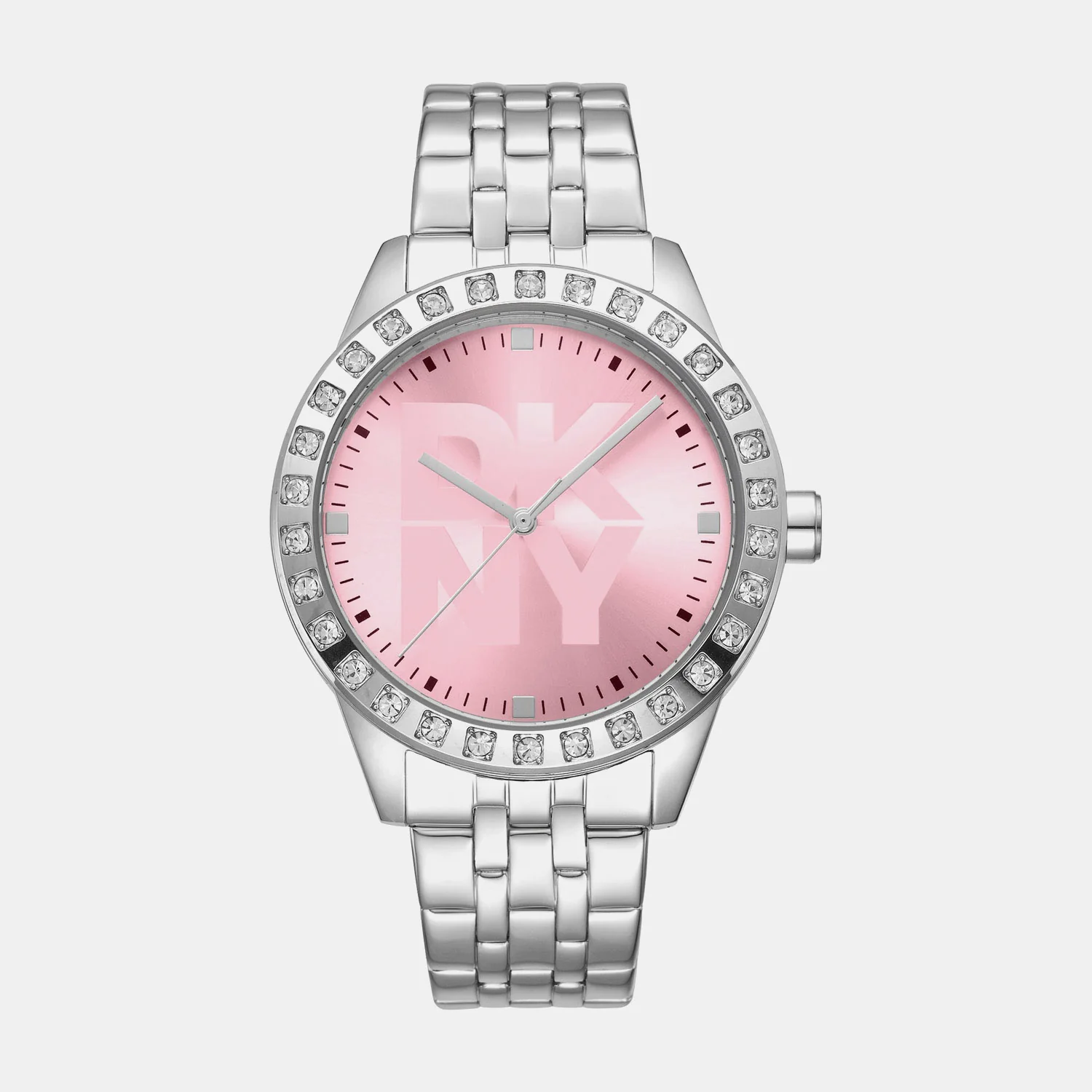 Parsons Glitz Women Quartz Rose Dial Analog Stainless Steel Watch DK1L059M0045