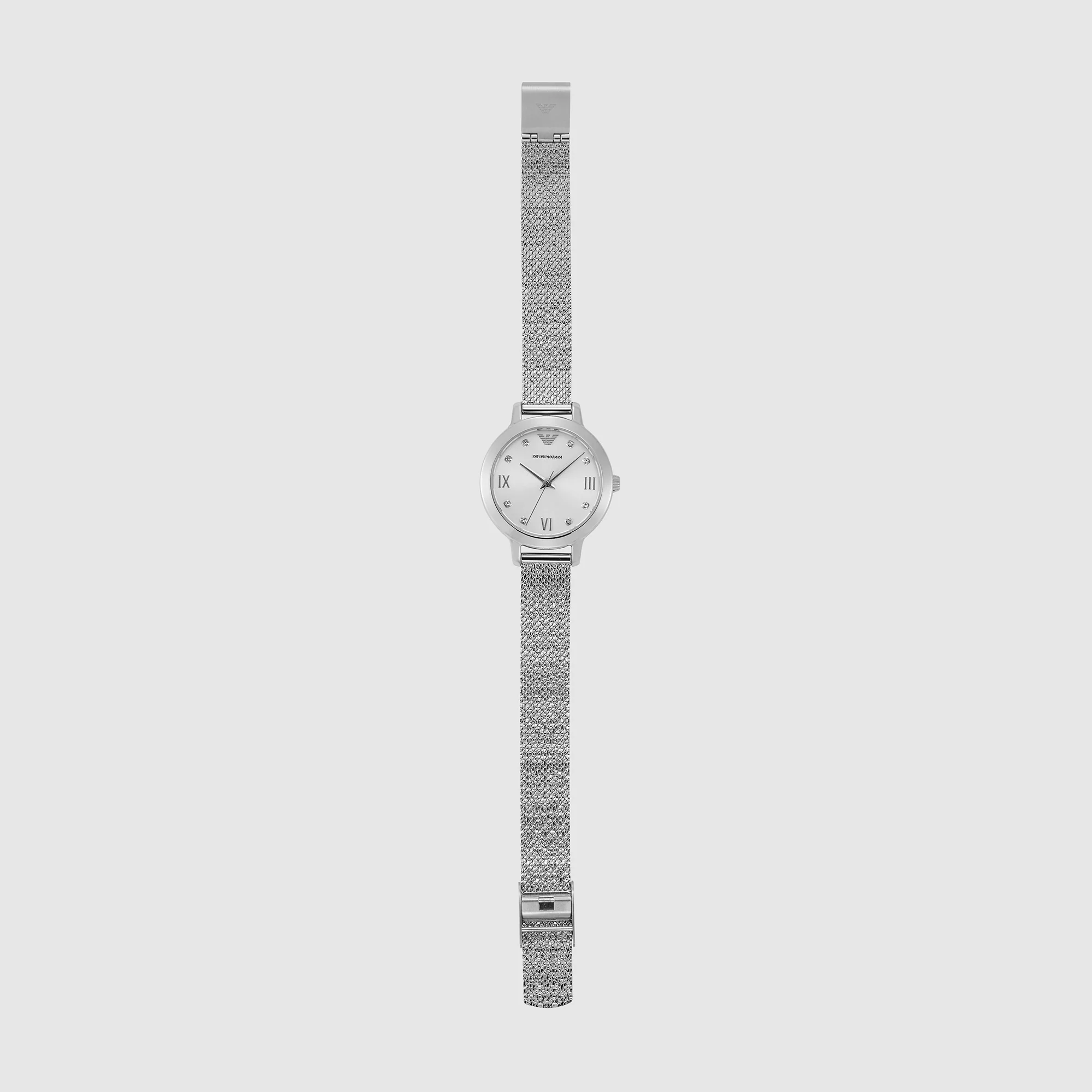 Cleo Women Quartz Silver Dial Analog Mesh Watch AR11584 - Image 6