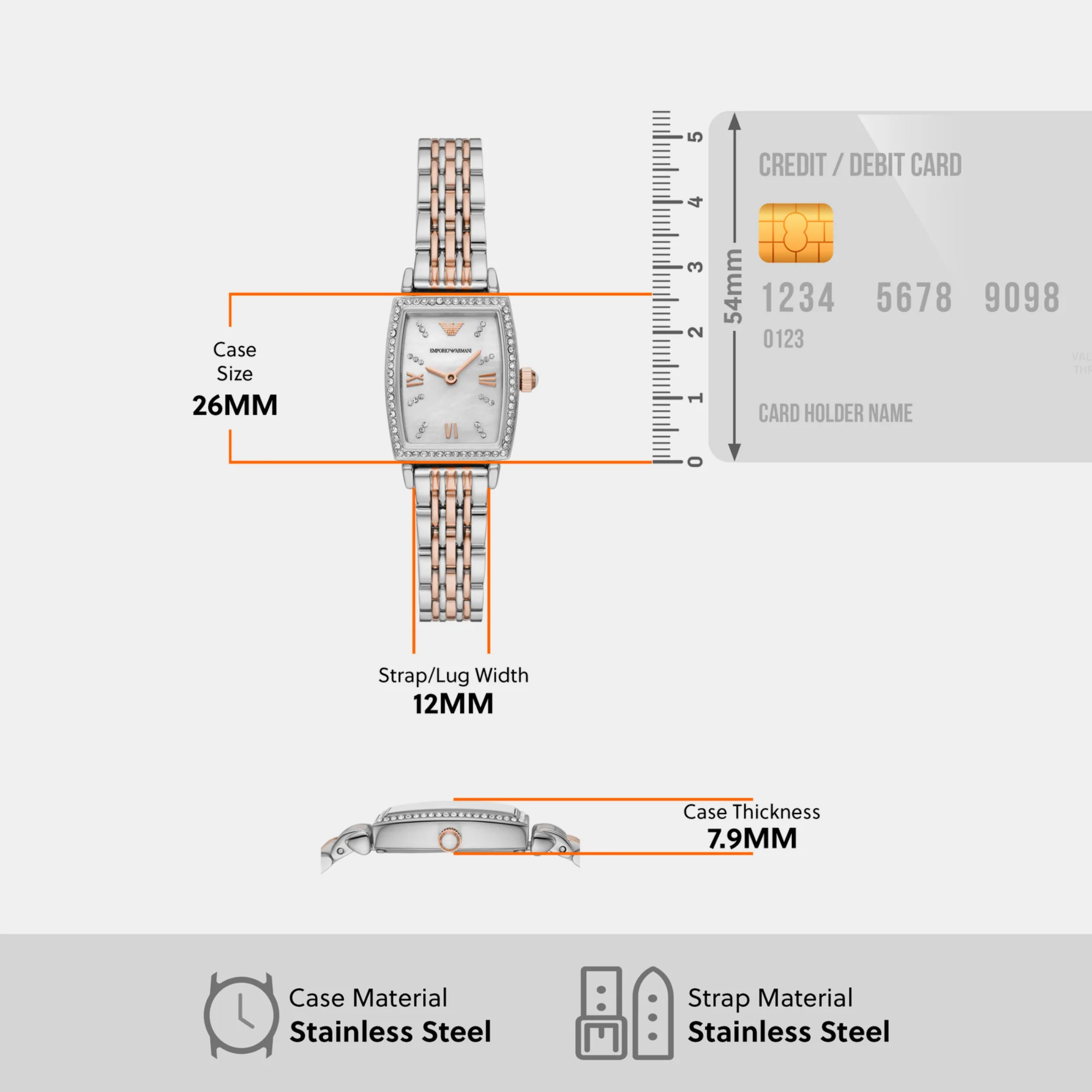 Gianni T-B Women Quartz White Dial Analog Stainless Steel Watch AR11519 - Image 7