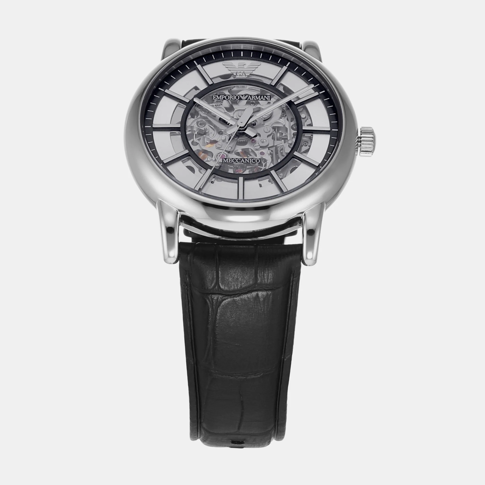 Luigi Men Automatic Grey Dial Analog Leather Watch AR1981 - Image 2
