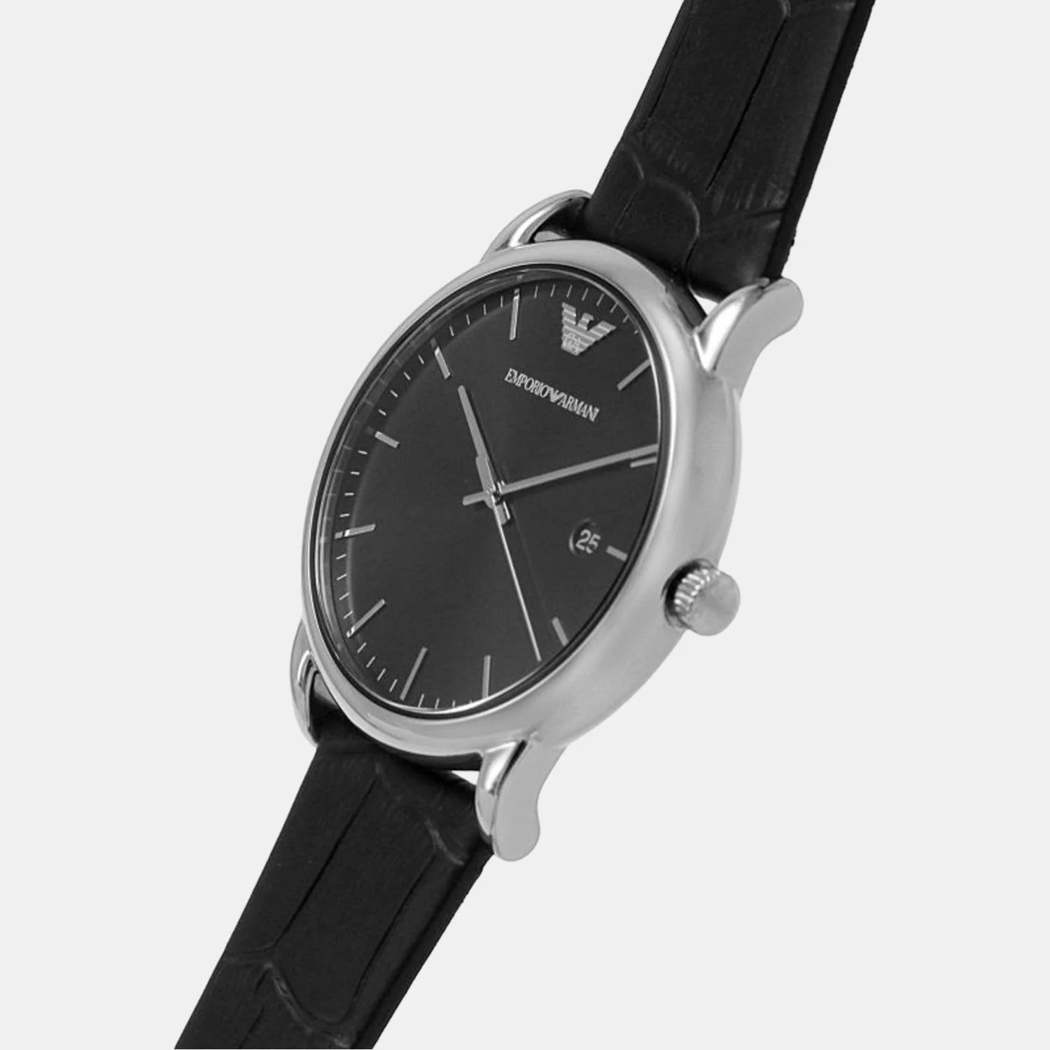 Luigi Men Quartz Black Dial Analog Leather Watch AR2500 - Image 7