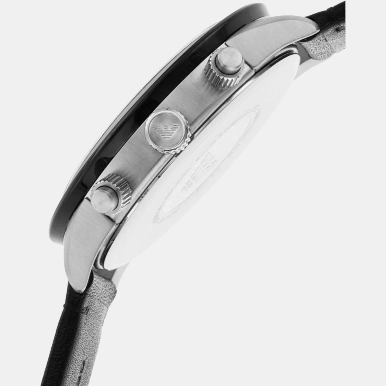 Mario Men Quartz Black Dial Chronograph Leather Watch AR11243 - Image 7