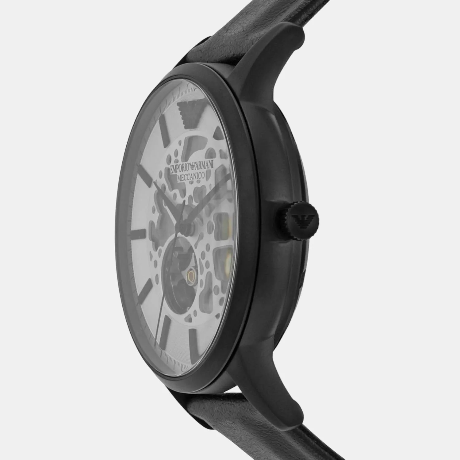 Men Automatic Silver Dial Analog Leather Watch AR80060 - Image 6