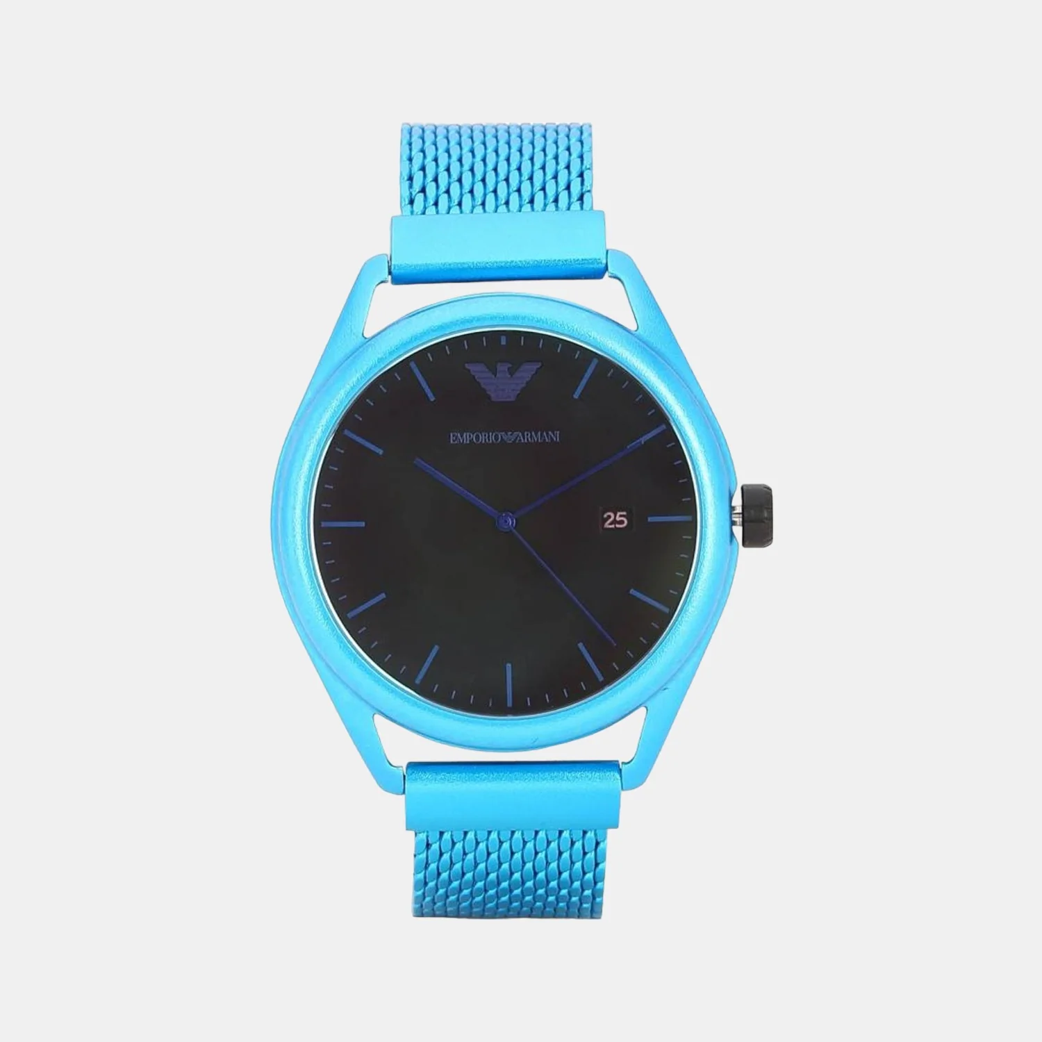 Men Quartz Black Dial Analog Stainless Steel Watch AR11328