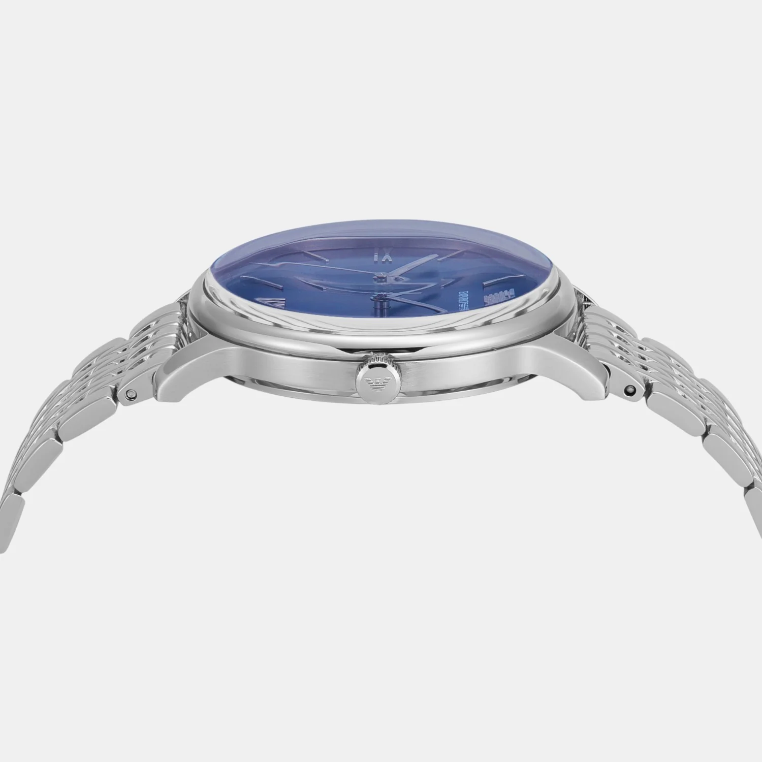 Men Quartz Blue Dial Analog Stainless Steel Watch AR11674 - Image 5