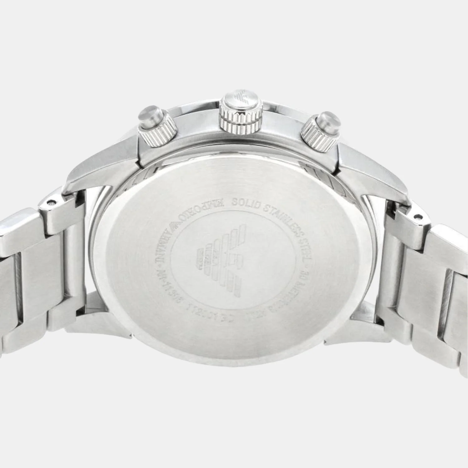 Men Quartz Blue Dial Chronograph Stainless Steel Watch AR11306 - Image 3