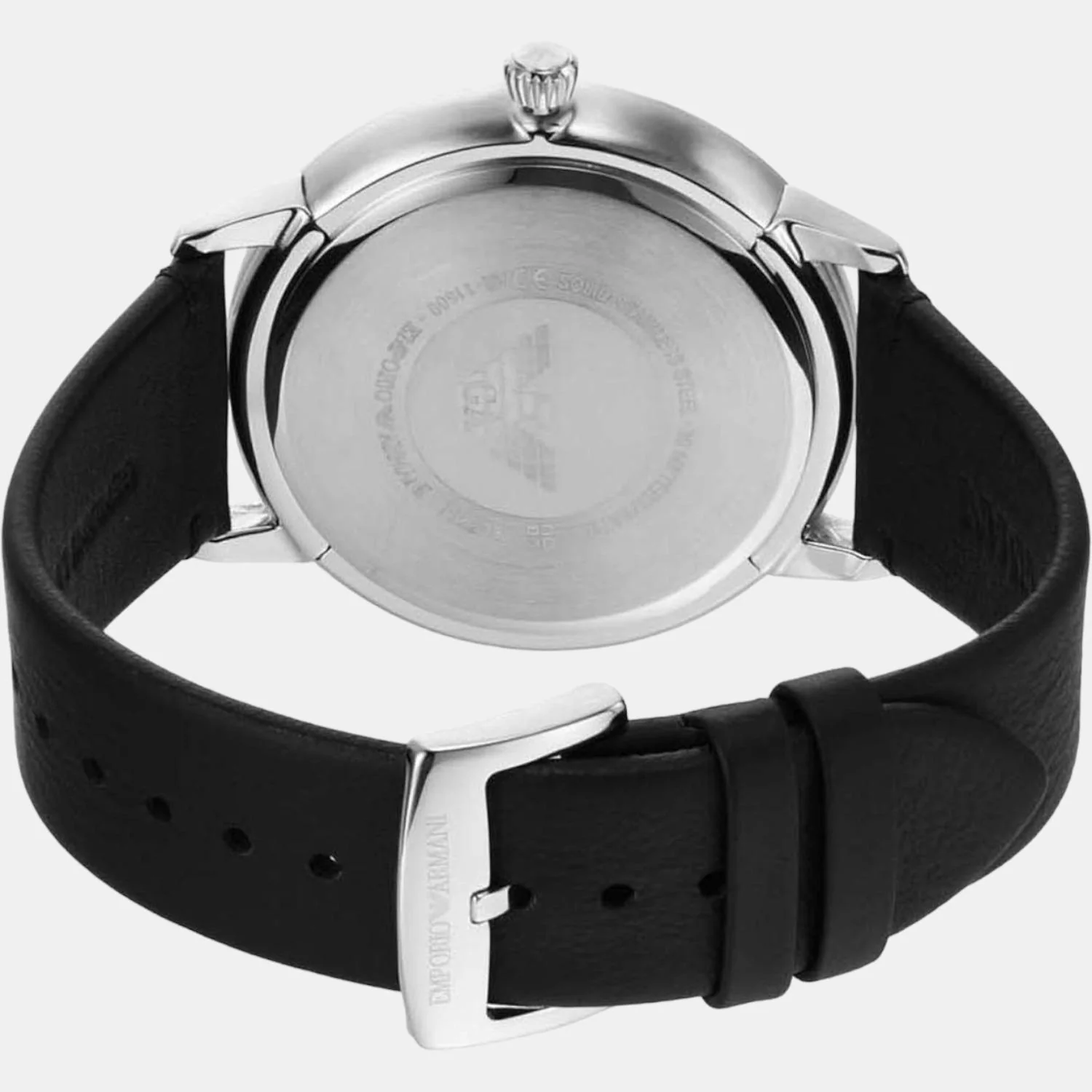 Men Quartz Green Dial Analog Leather Watch AR11509 - Image 2