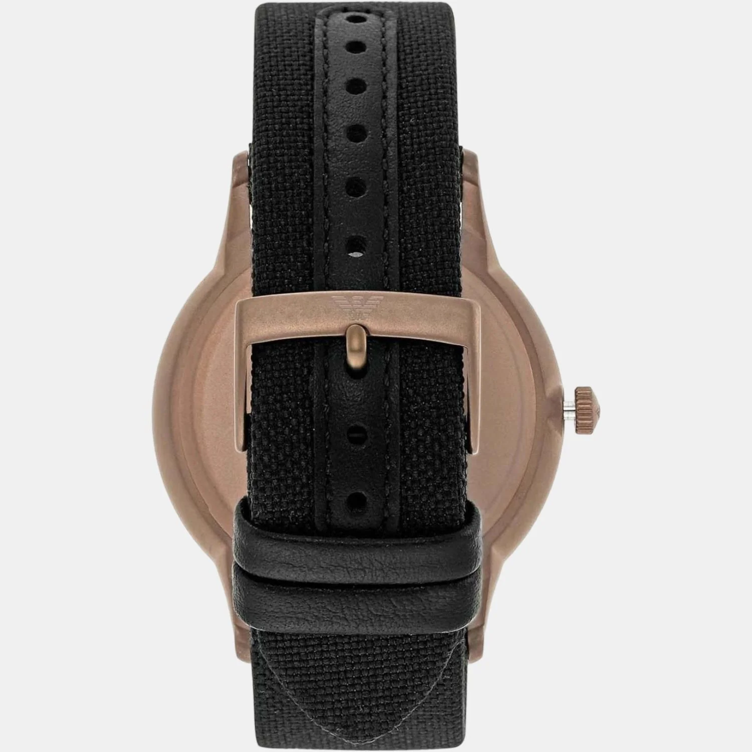Men Quartz Grey Dial Analog Leather Watch AR11414 - Image 4