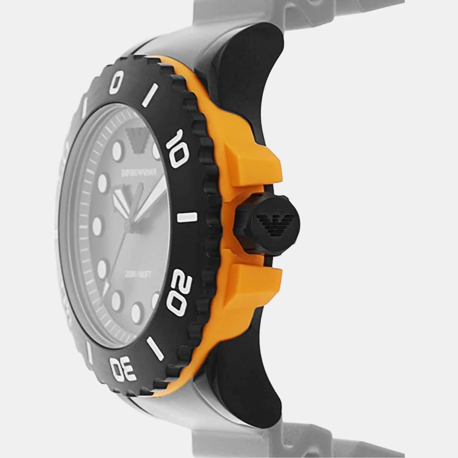 Men Quartz Grey Dial Analog Rubber Watch AR11477 - Image 2
