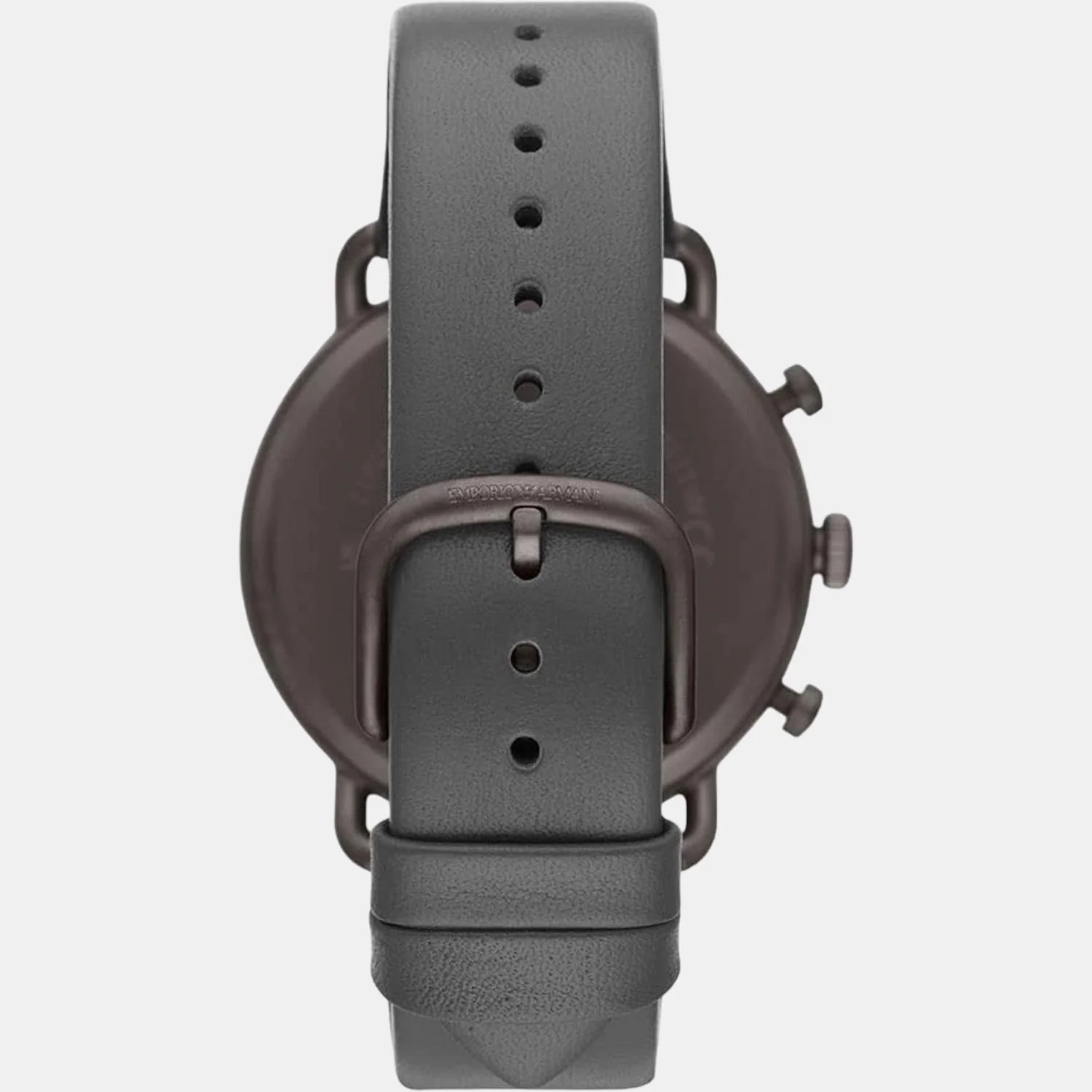 Men Quartz Silver Dial Chronograph Leather Watch AR11384 - Image 3